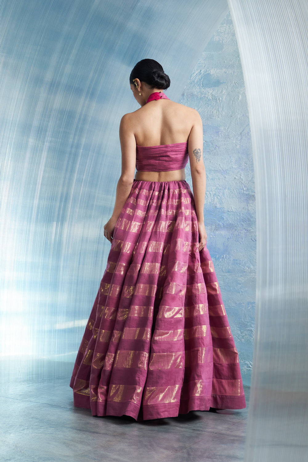 Aura Linen Lehenga