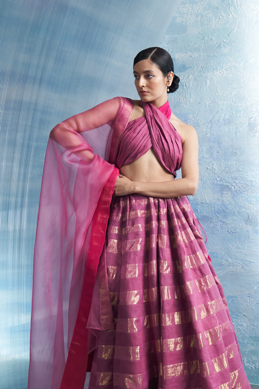 Aura Linen Lehenga