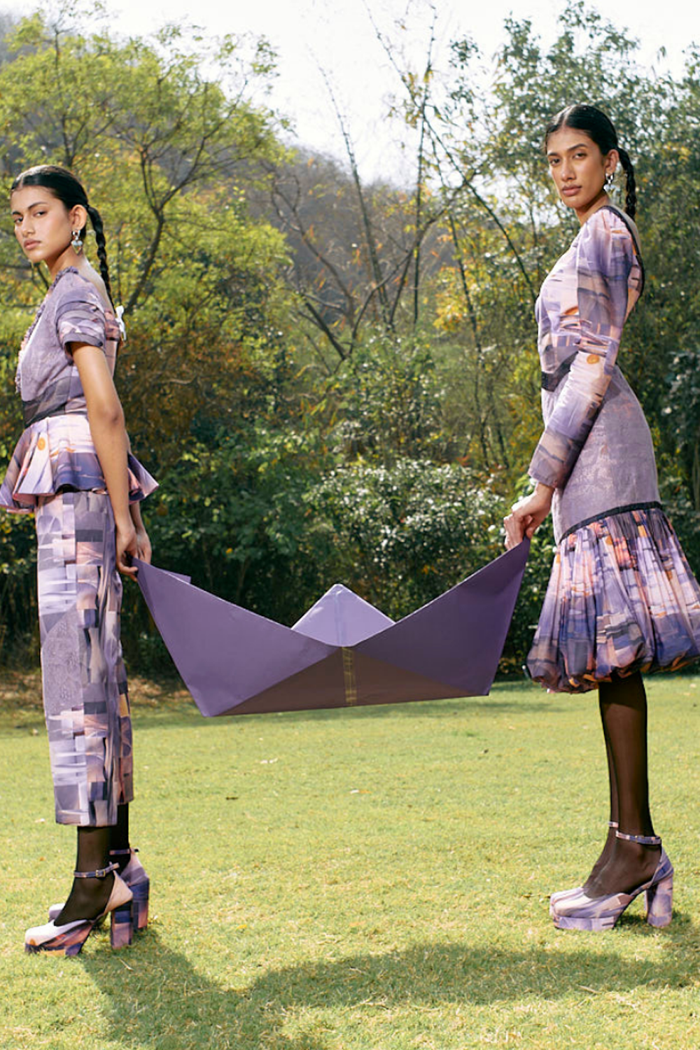 Calathea Bloom Skirt Set