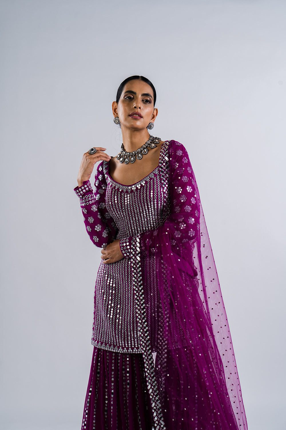 Pop Wine Sharara Set