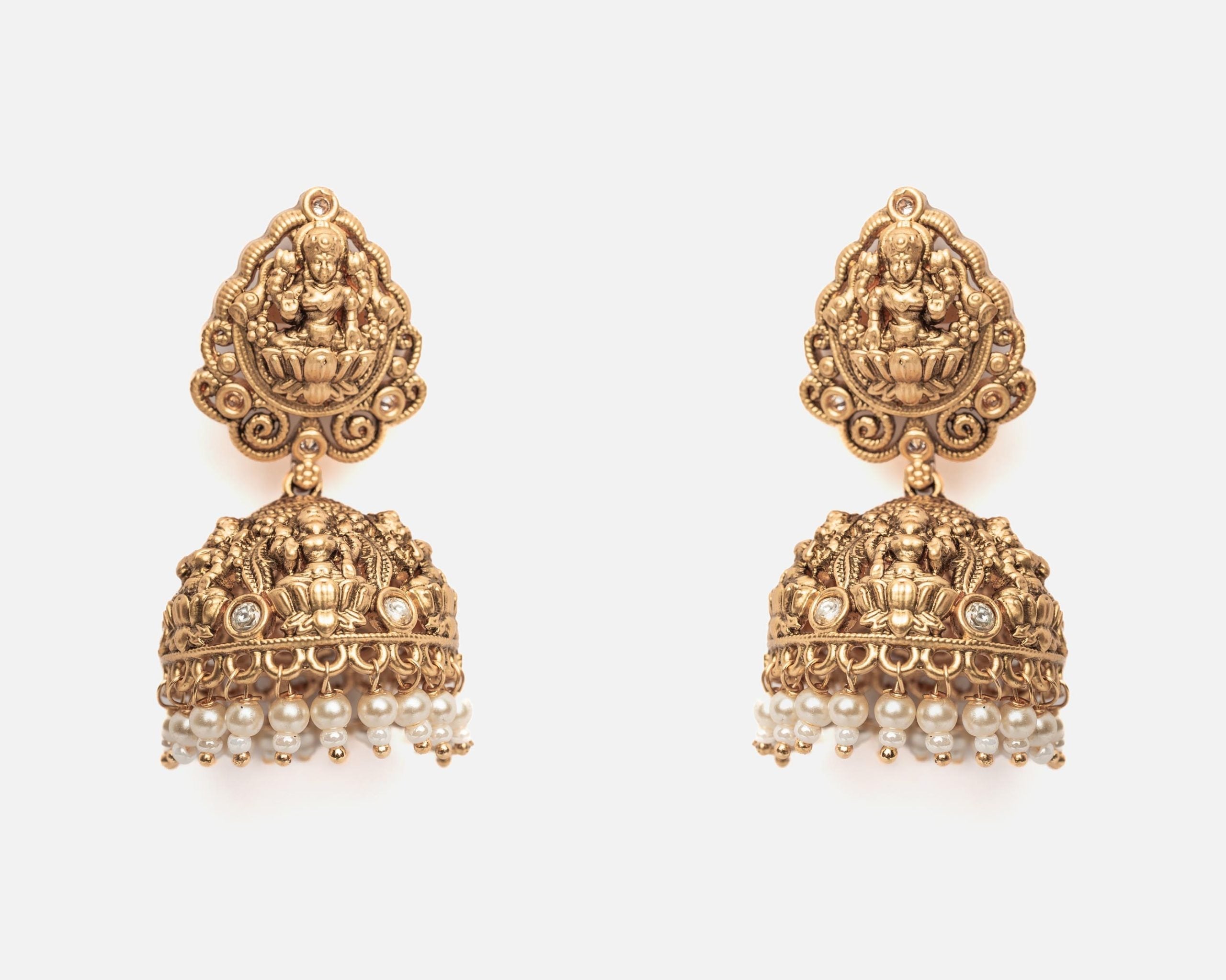 vivinia BY VIDHI MEHRA ISMAARH 2.0 Gold Womens Pair of Jhumka Earrings