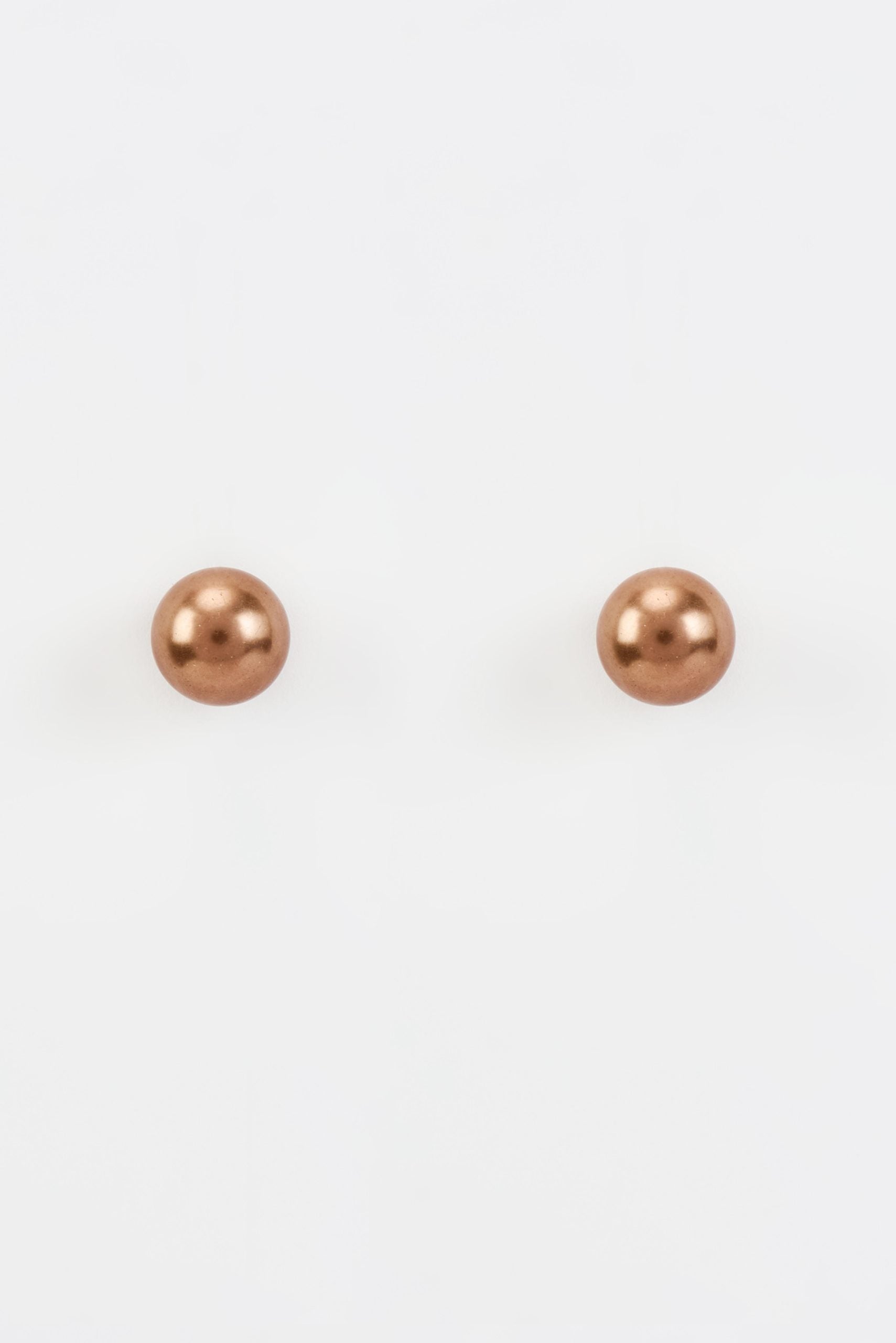 vivinia BY VIDHI MEHRA Florence Brown Pearl Womens Pair of Studs Earrings (Freesize)