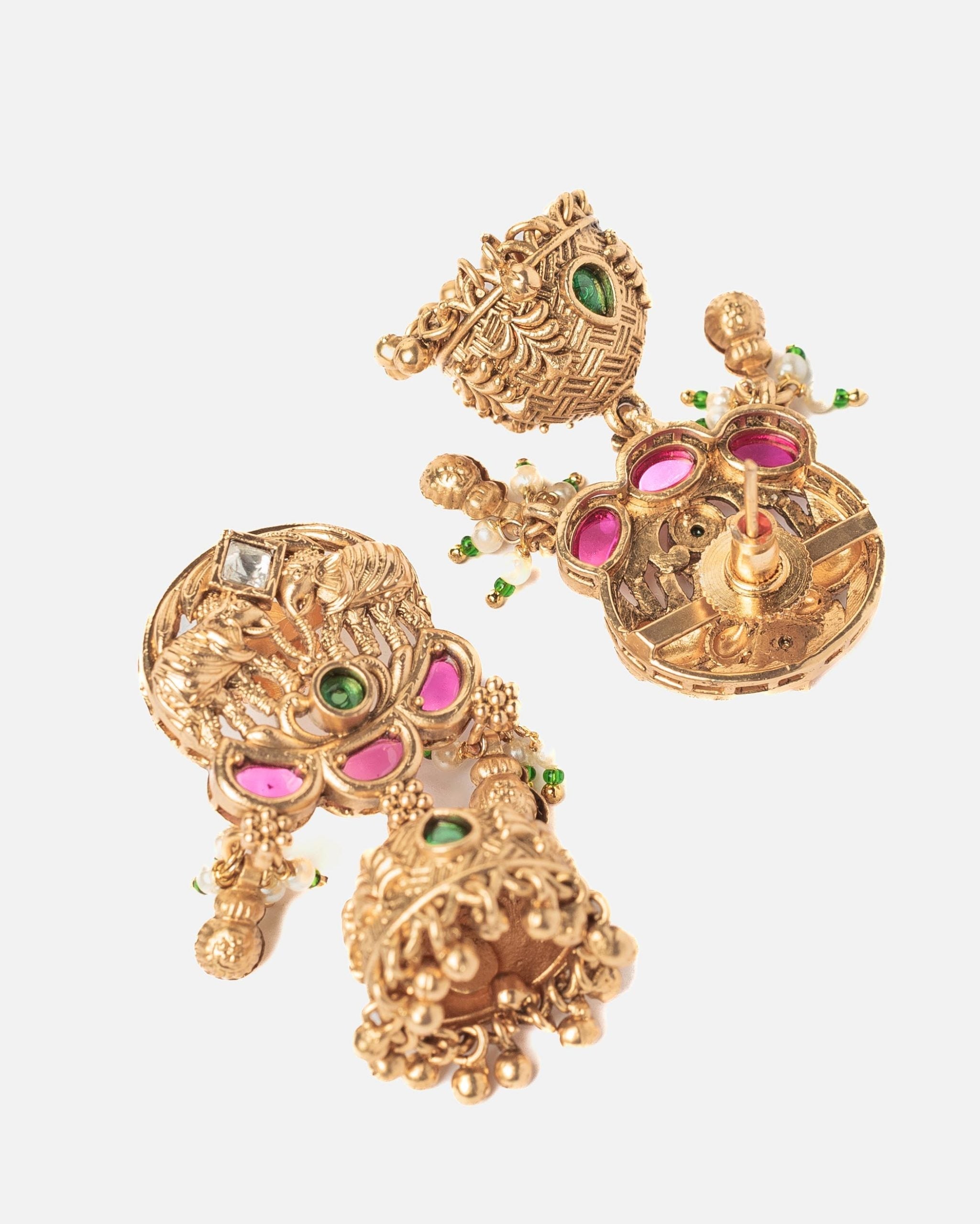 vivinia BY VIDHI MEHRA ISMAARH 2.0 Gold Plated Short Necklace Set with Pair of Earrings