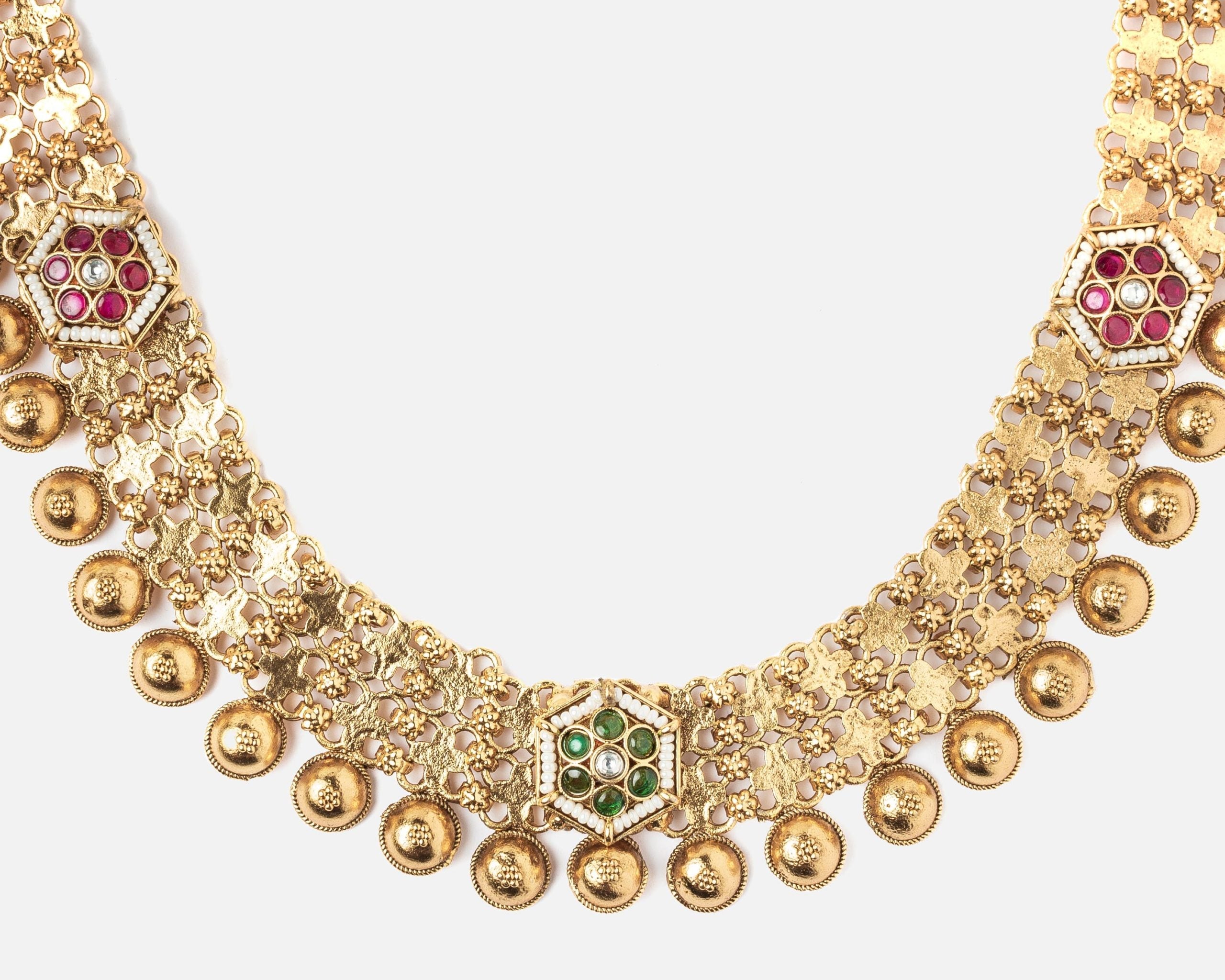 vivinia BY VIDHI MEHRA ISMAARH 2.0 Gold Plated Long Necklace Set with Pair of Earrings