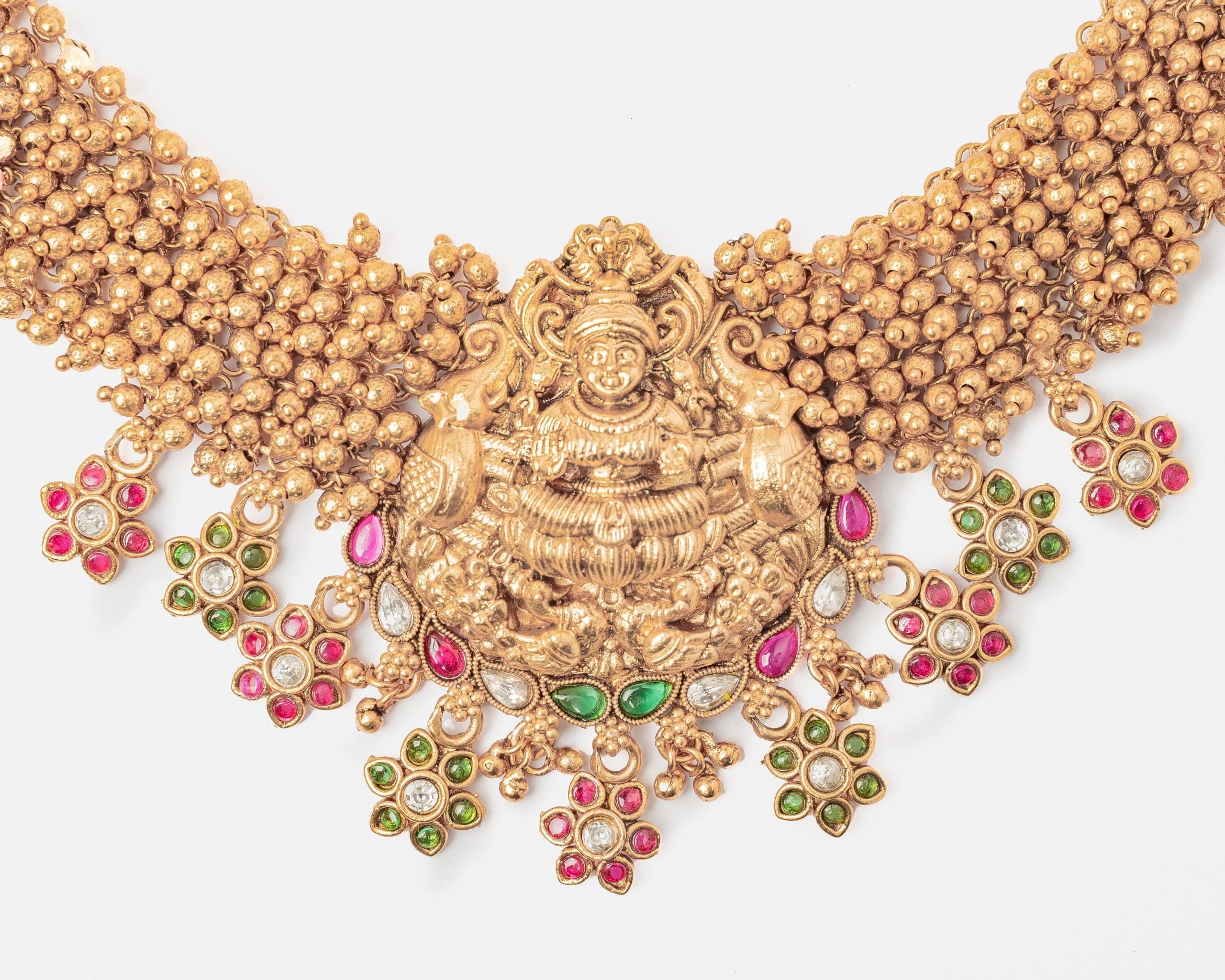 vivinia BY VIDHI MEHRA ISMAARH 2.0 Gold Plated Choker Necklace Set with Maangtikka & Pair of Earrings