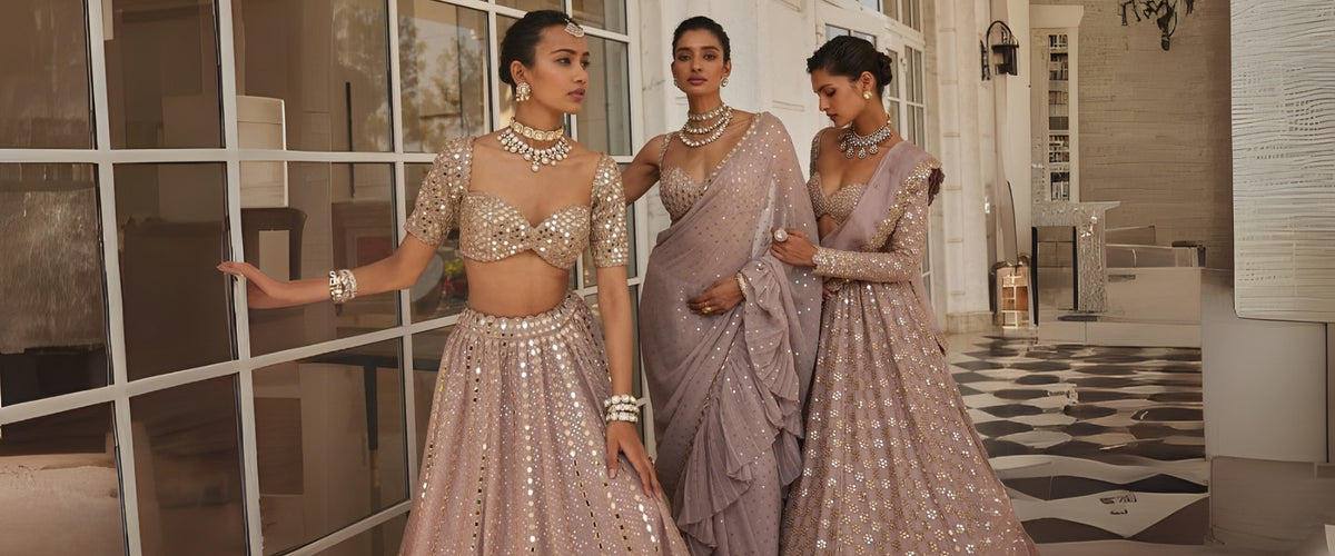 Buy Designer Luxury wear for Women and Men in India – Auraya Fashion