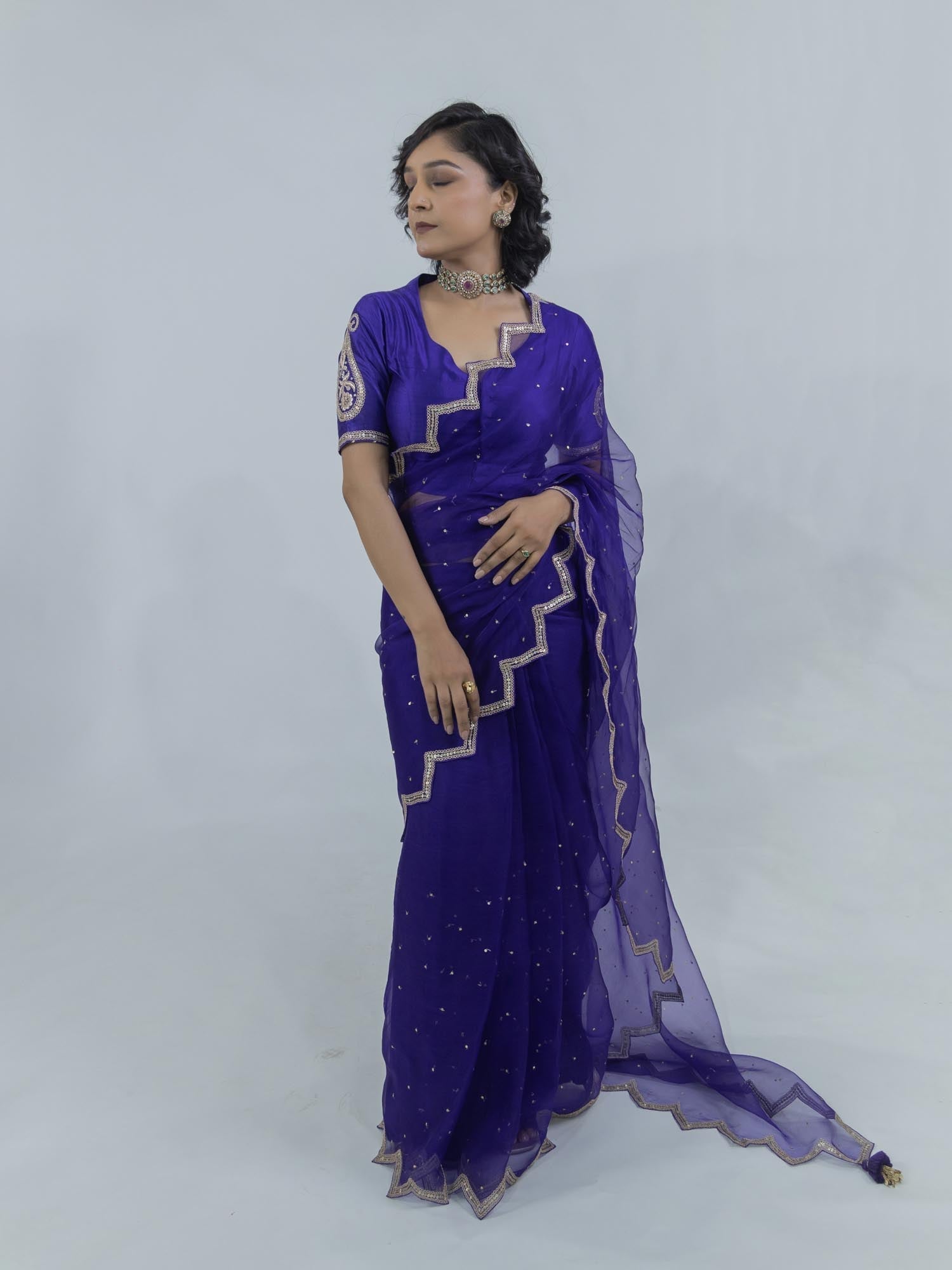 Pure Organza Saree with Chiniya Silk Blouse