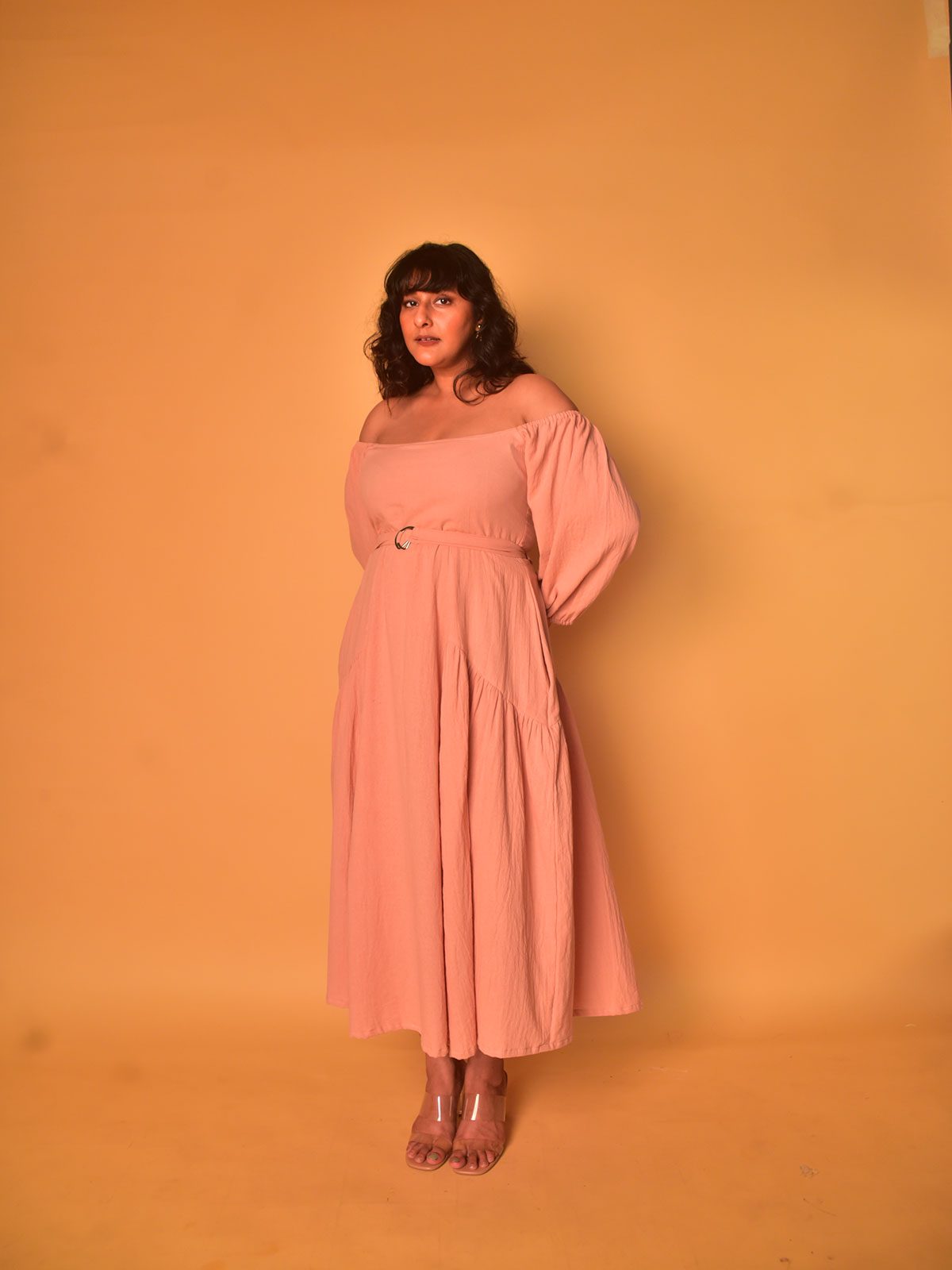 Image of Kia Off-Shoulder Dress