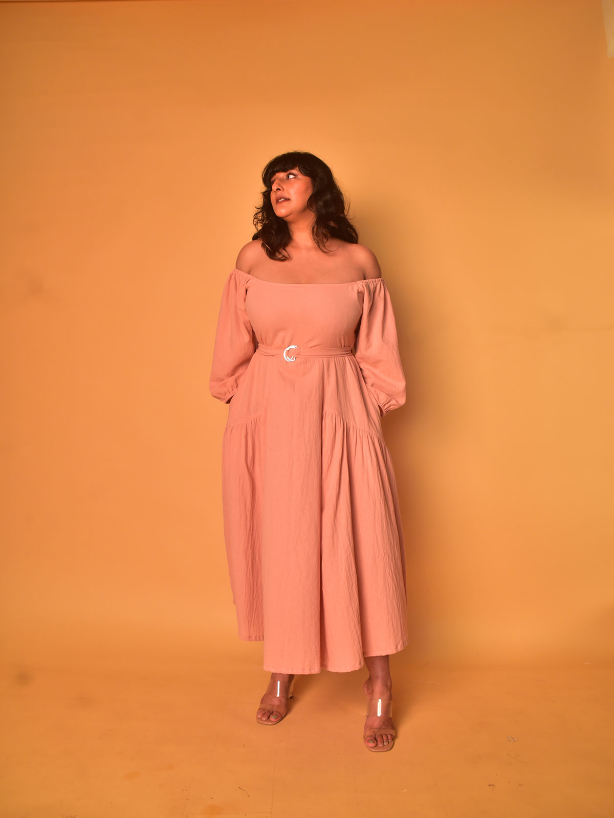 Image of Kia Off-Shoulder Dress