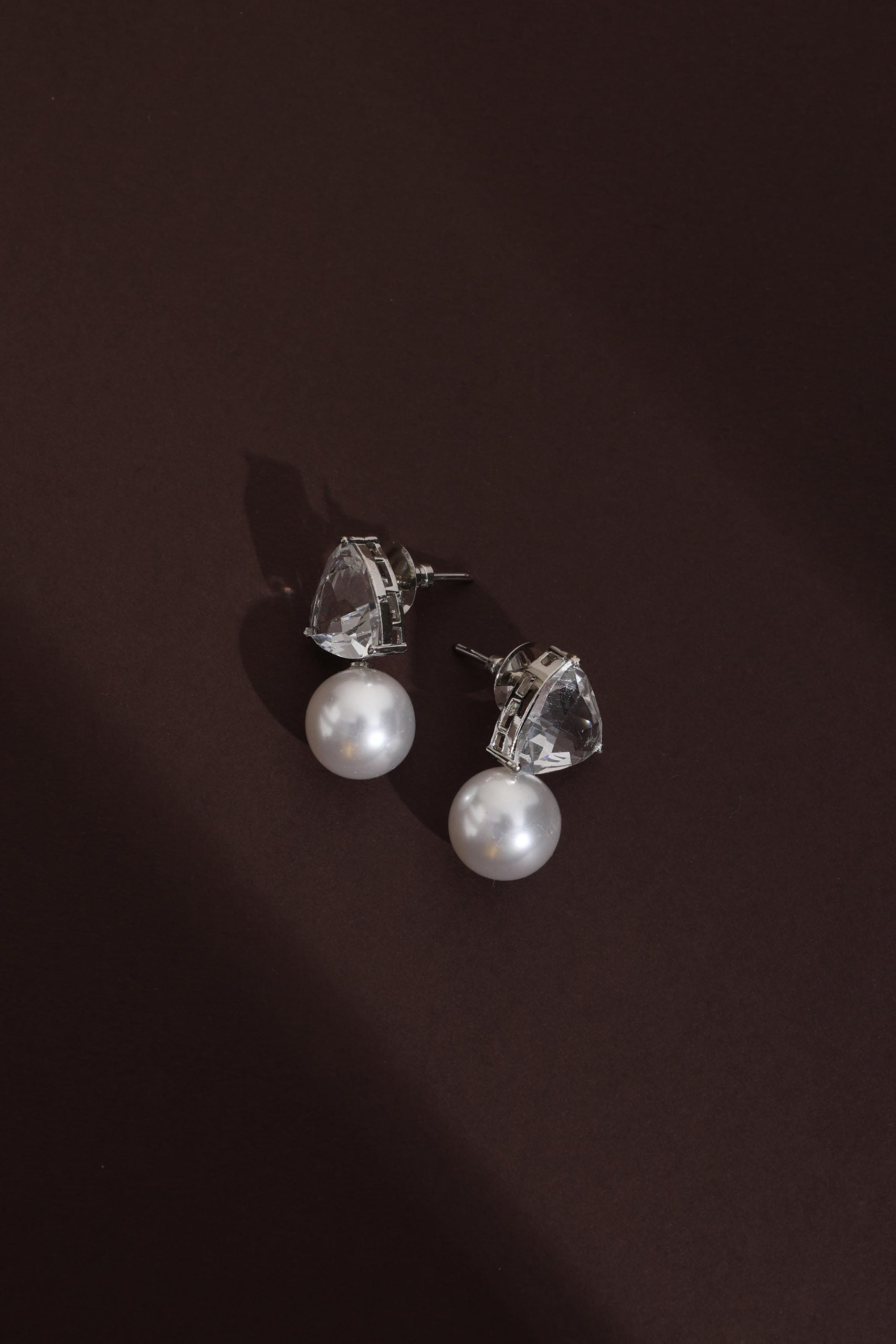 White Zirconia Studs