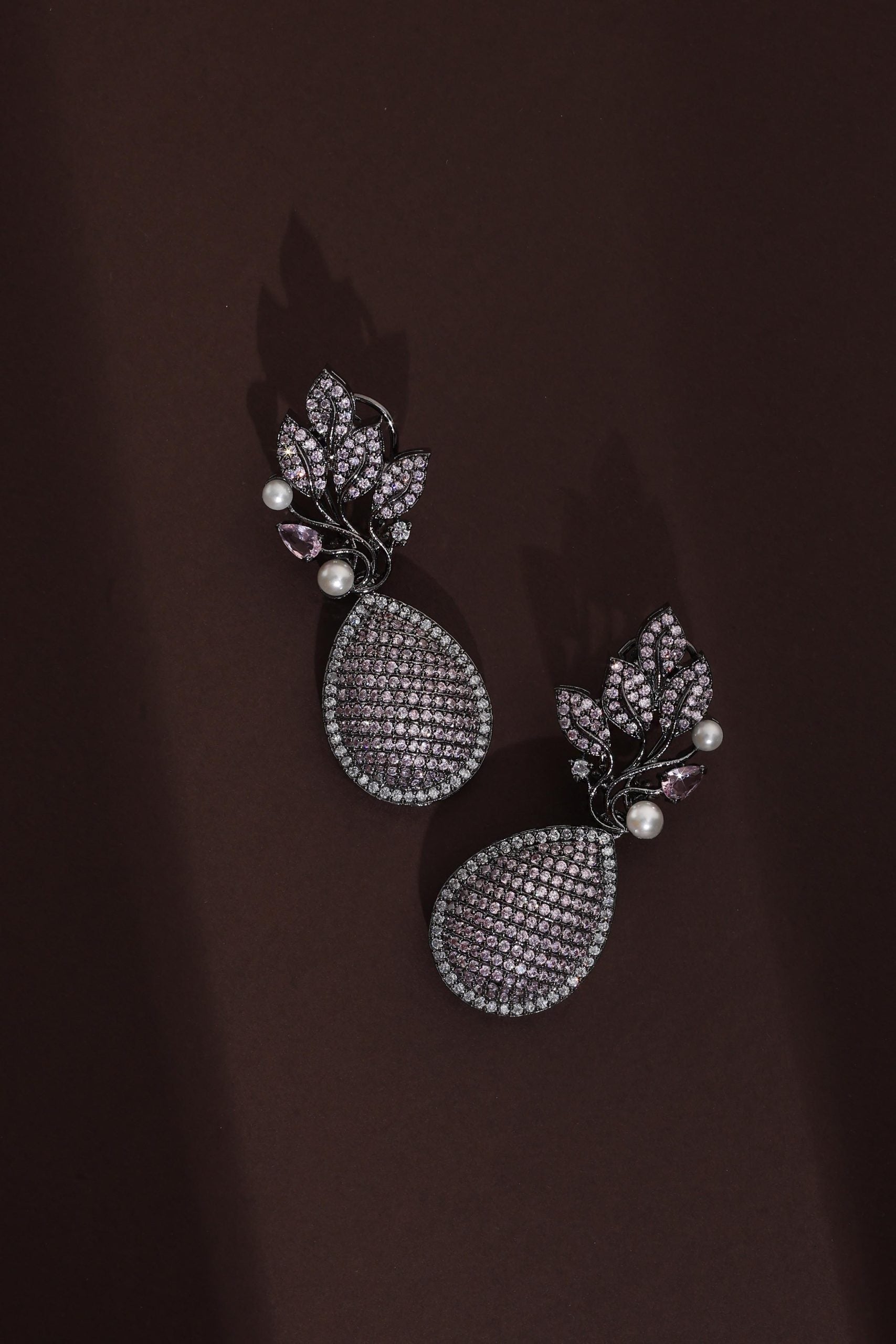 Lavender Zirconia Dangler Earrings