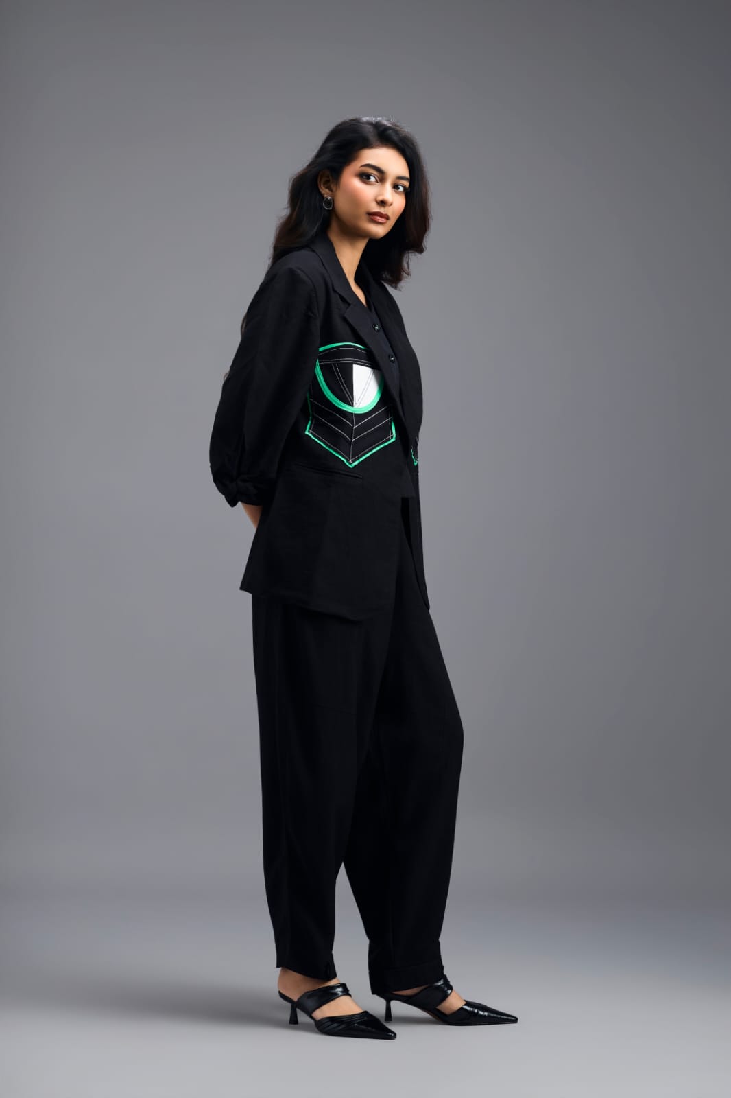 BLACK LINEN PANTS