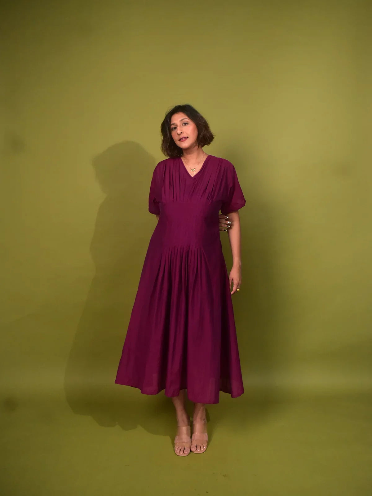 Myra Chanderi Corset Dress