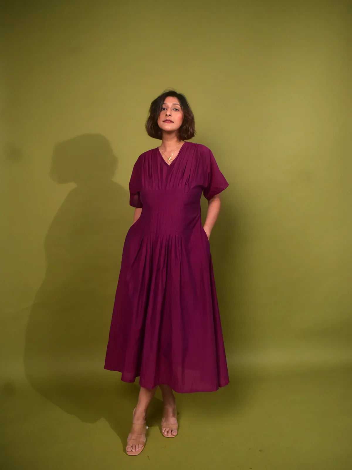 Myra Chanderi Corset Dress