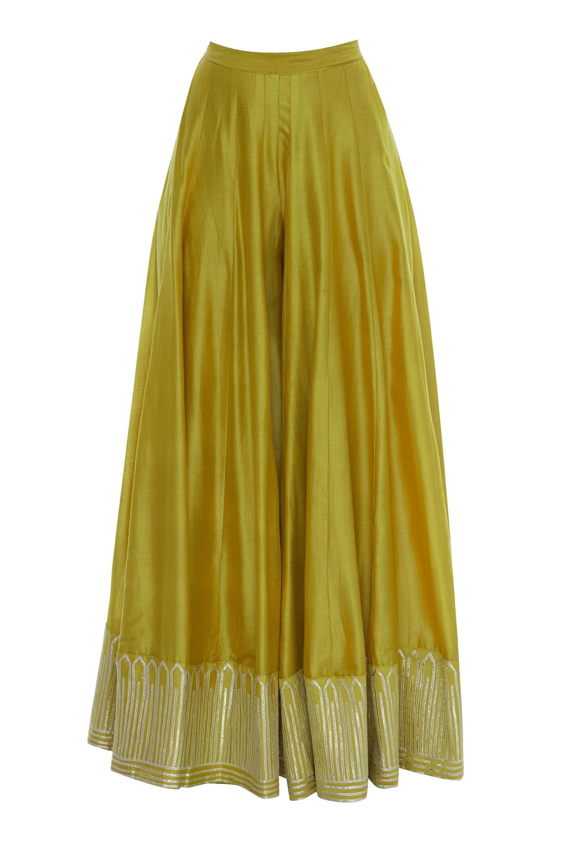 Yellow Chanderi Silk Kurta Set