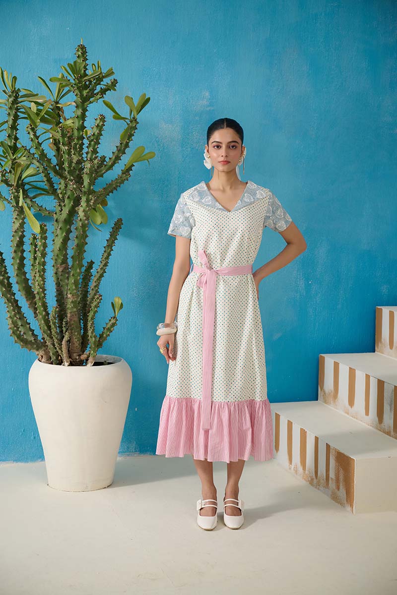 STREEP TIERED DRESS