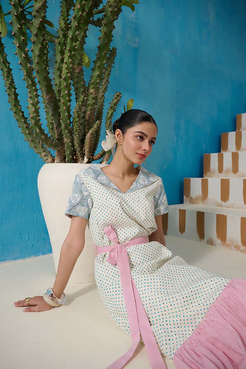 STREEP TIERED DRESS