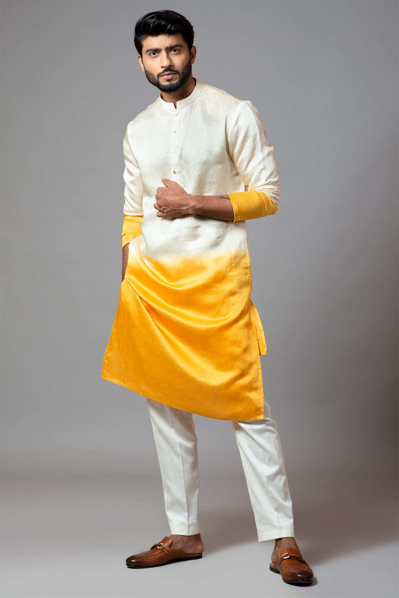 Ombre Shaded Kurta and Pant Pajama Set