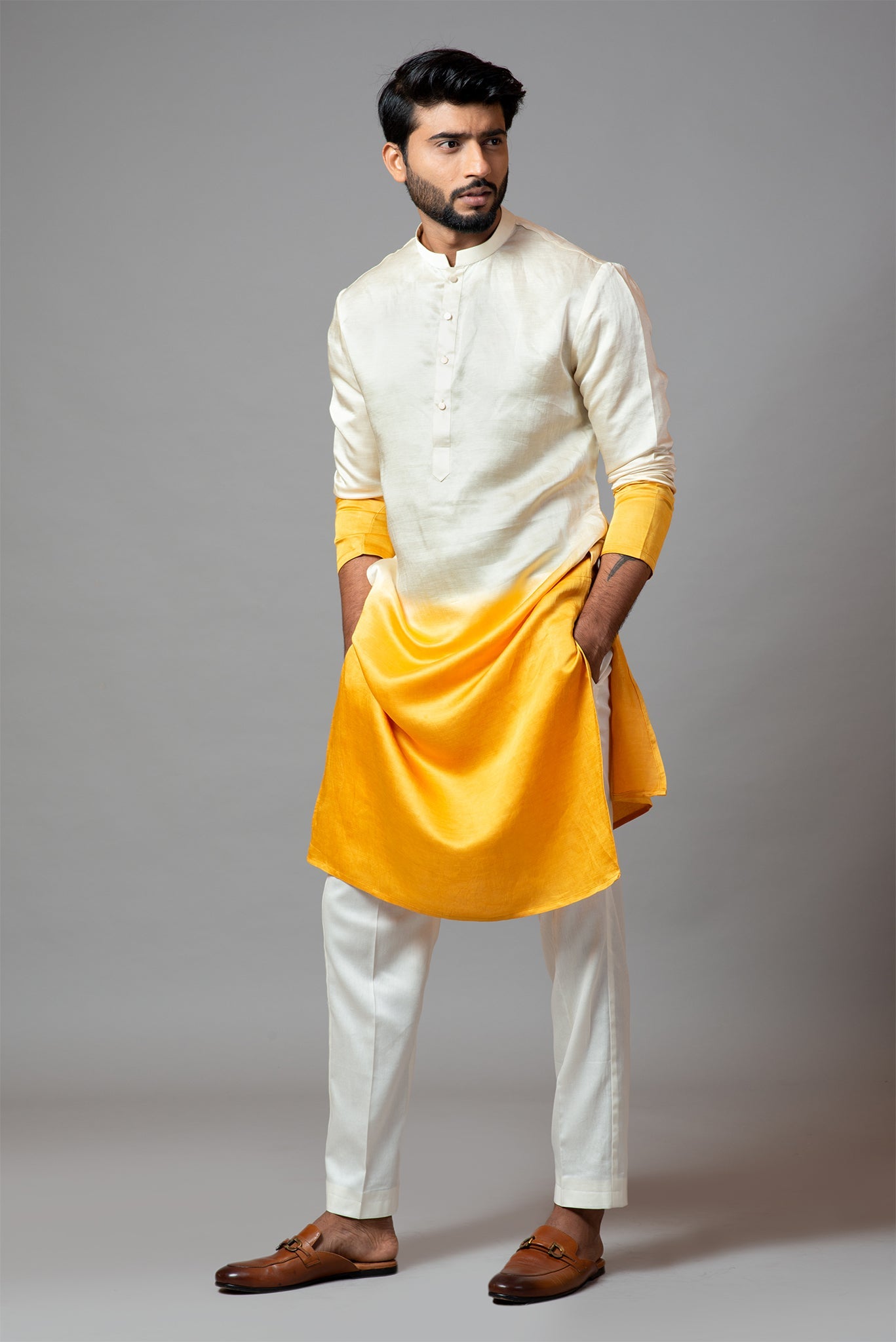 Ombre Shaded Kurta and Pant Pajama Set
