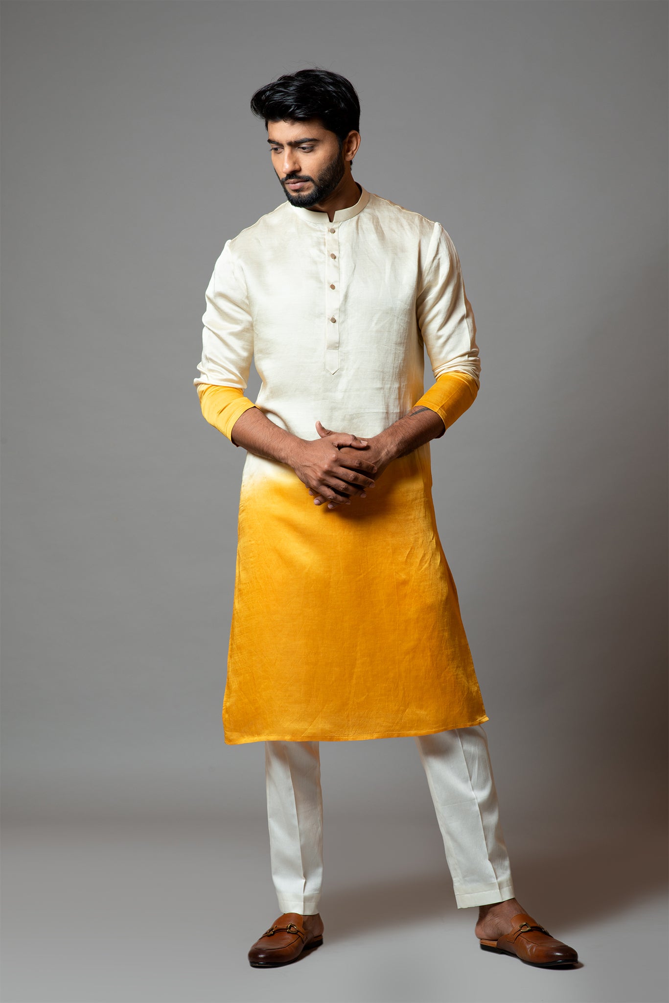 Ombre Shaded Kurta and Pant Pajama Set