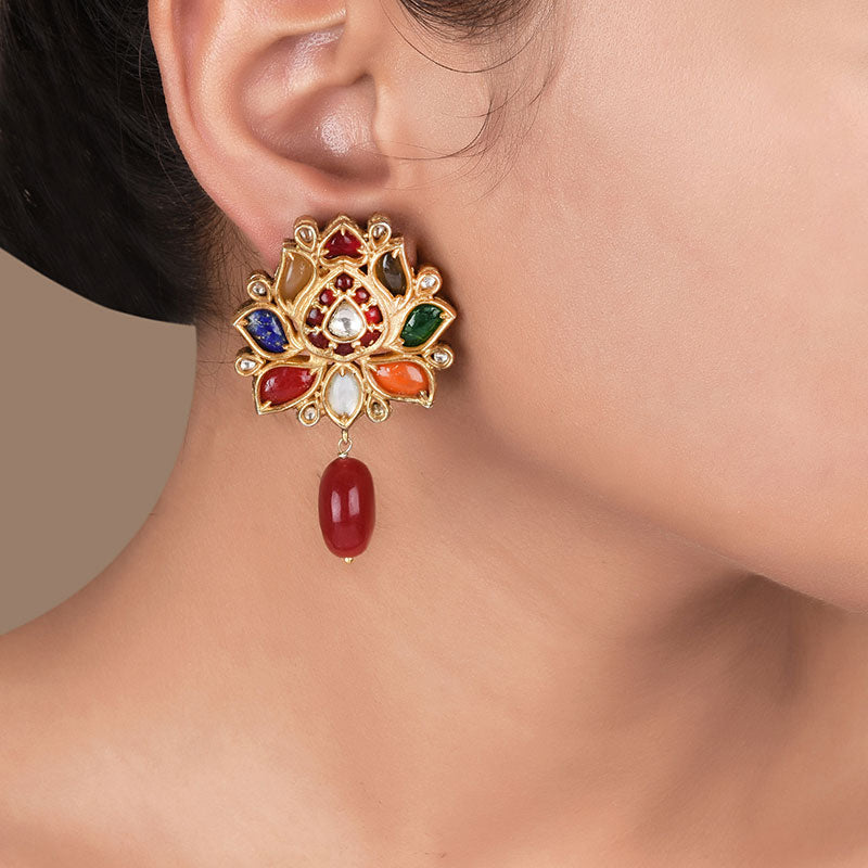 NAVRATNA EARRINGS