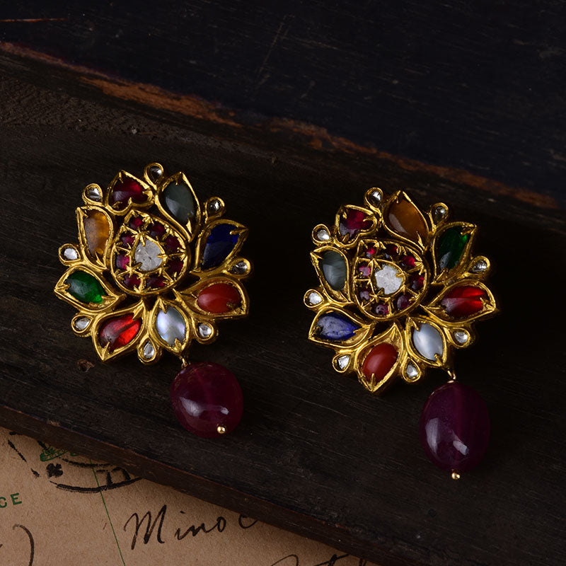 NAVRATNA EARRINGS