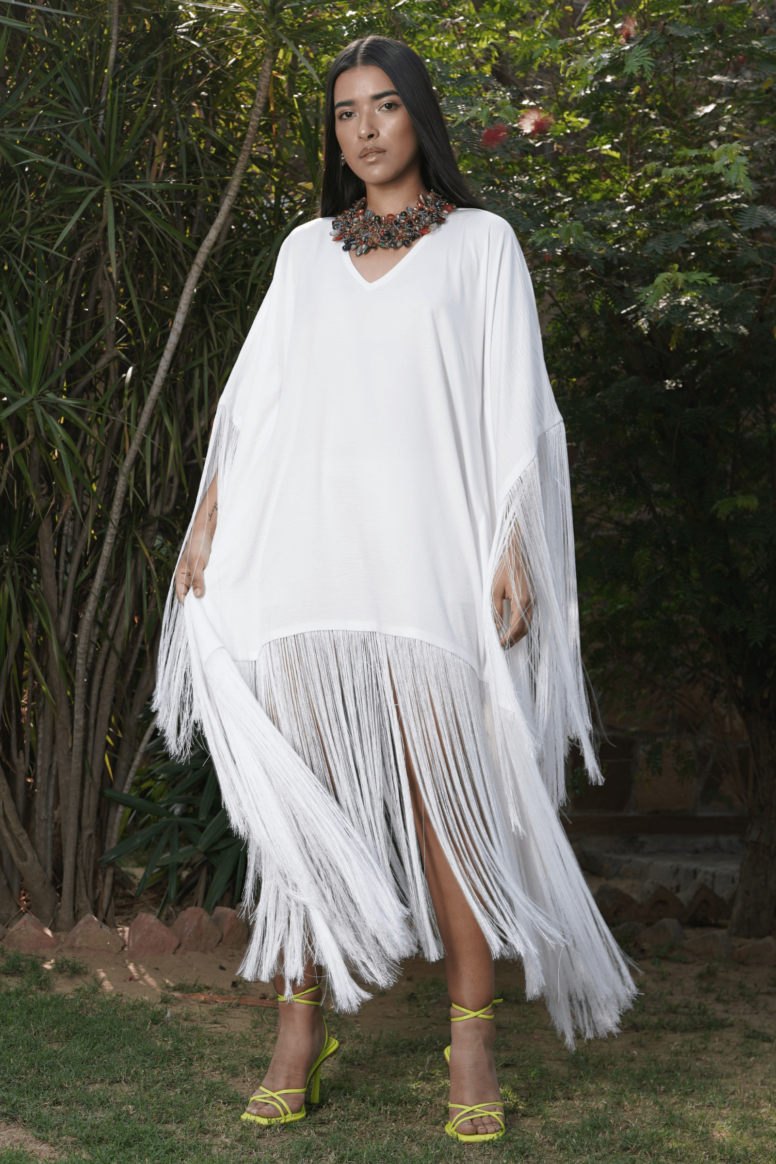 Mitaliwadhwa dreamy kaftan with frill