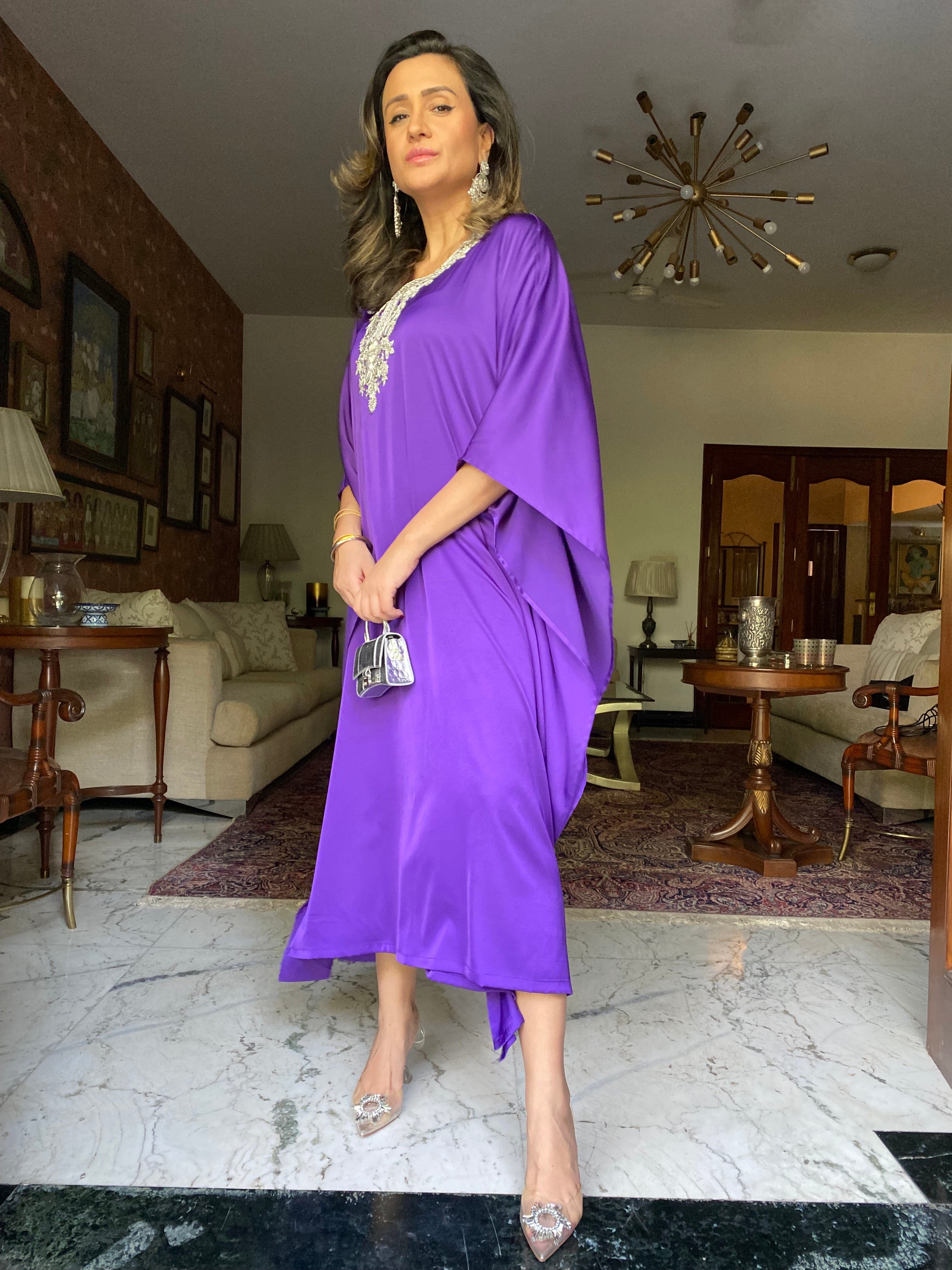 Mitaliwadhwa Purple Kaftan
