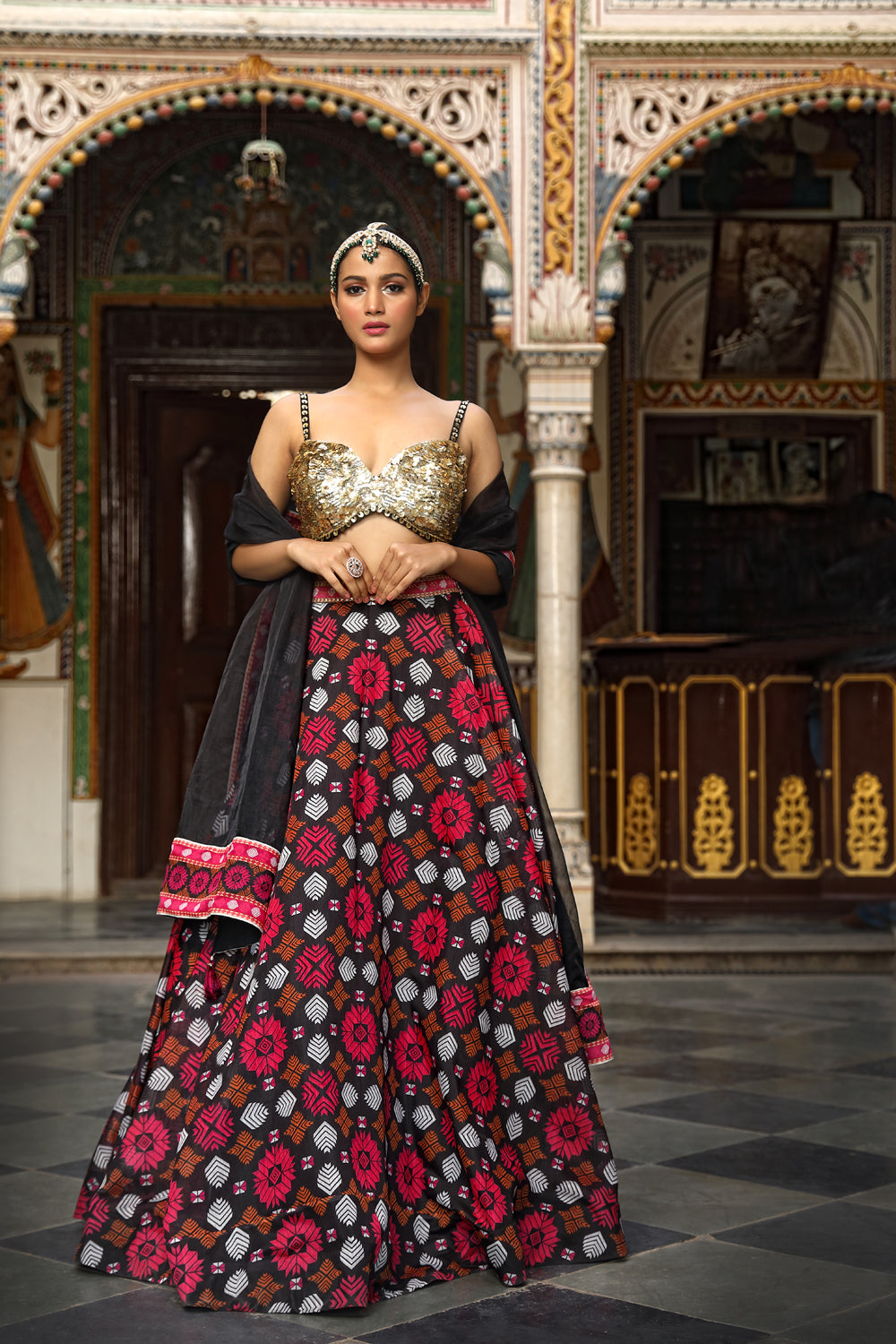 Printed Lehenga - Auraya Fashion - Neha Khullar - #tag1# - #tag2# - #tag3# - #tag3#