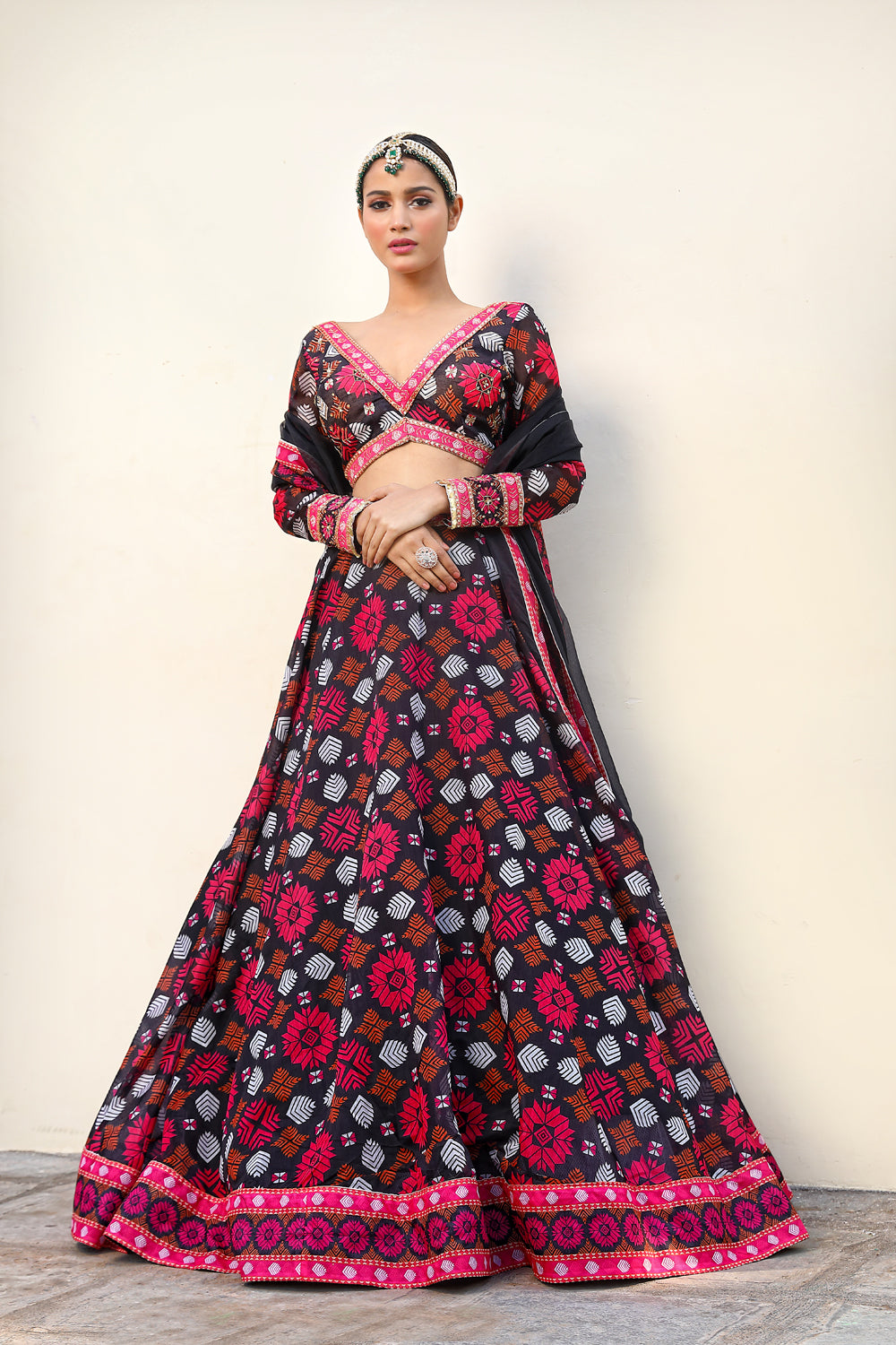 Printed Lehenga - Auraya Fashion -  - #tag1# - #tag2# - #tag3# - #tag3#