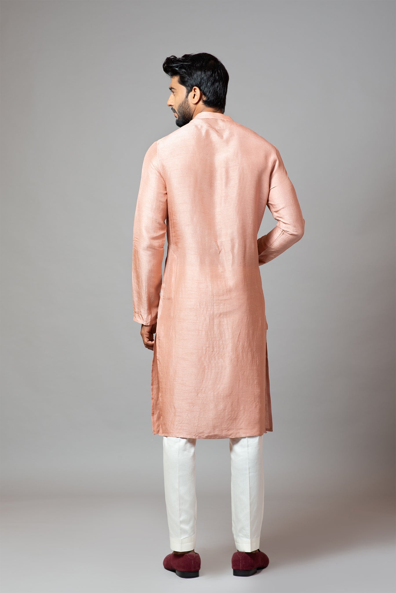 Plain Kurta With Pant Pajama Set