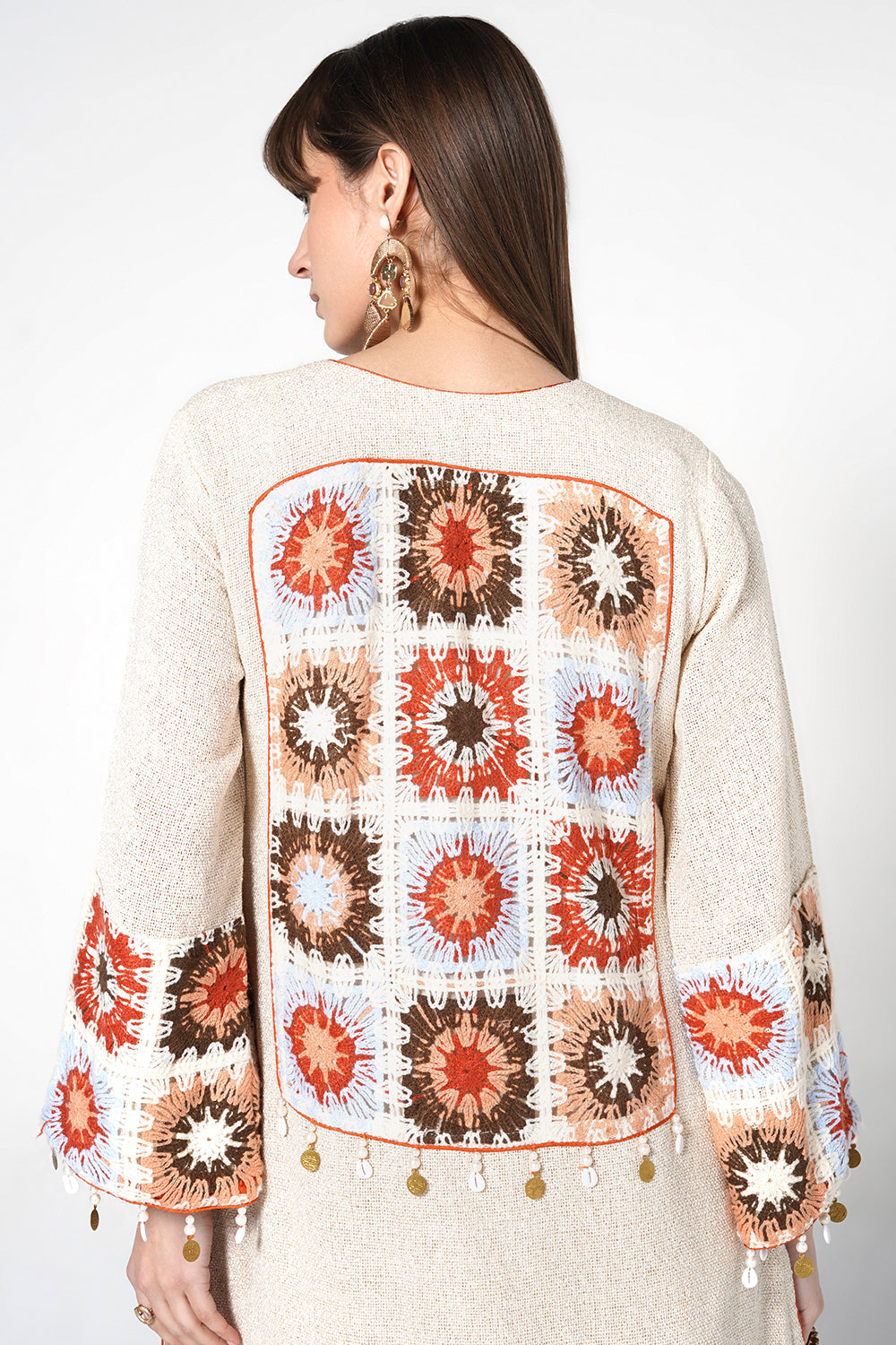Resha Jute Artistic Designer Co-Ord Set with Tassel Detail
