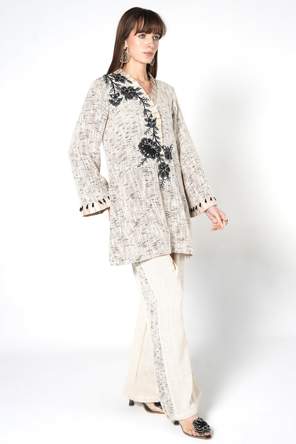 Resha Jute Embroidered Designer Co-ord Set - Kurta & Palazzo