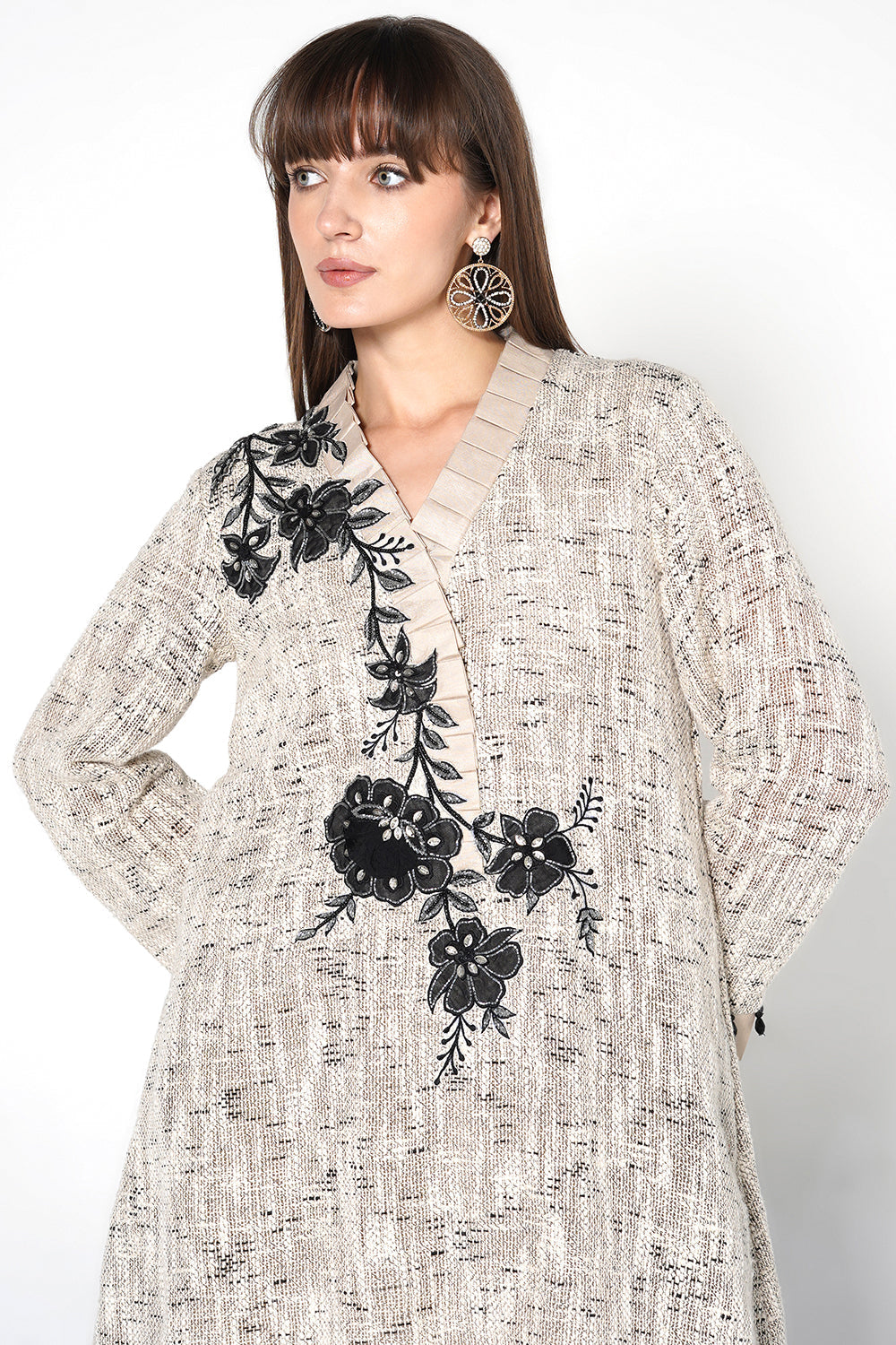 Resha Jute Embroidered Designer Co-ord Set - Kurta & Palazzo