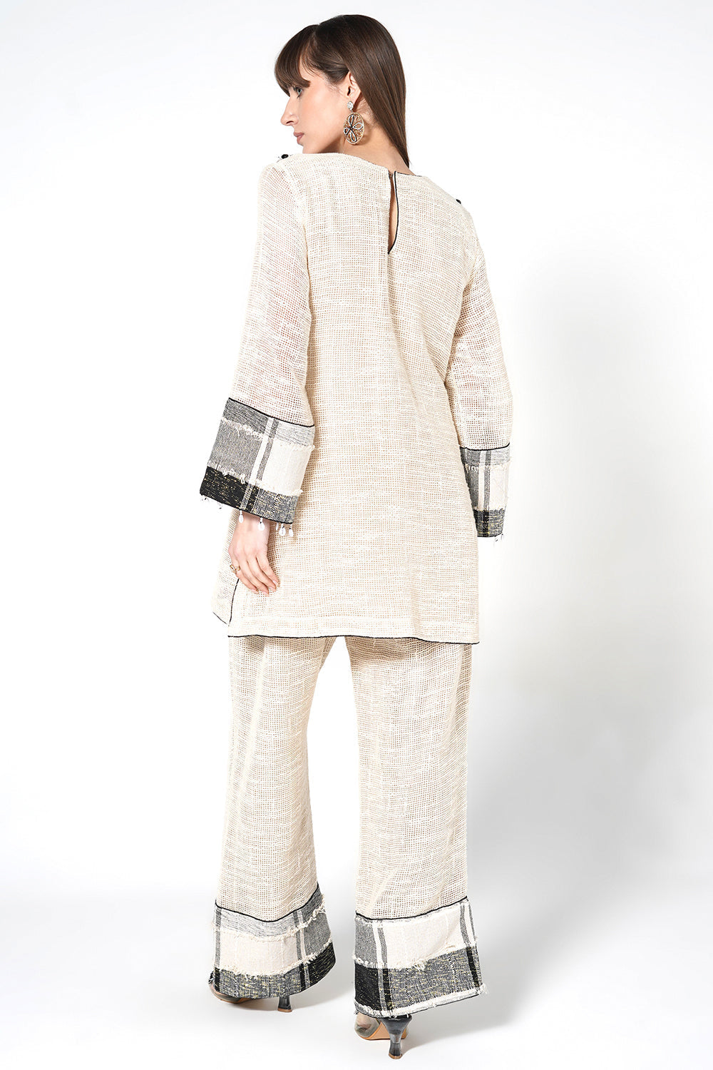 Resha Jute Textured Co-Ord Set for Minimal Office Wear