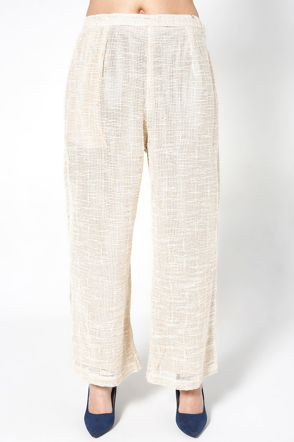 Resha Striped Jute Designer Co-Ord Set with Tassel Detail