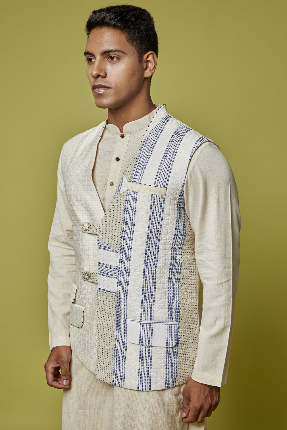 Khadi Kurta Set - Auraya Fashion -  - #tag1# - #tag2# - #tag3# - #tag3#