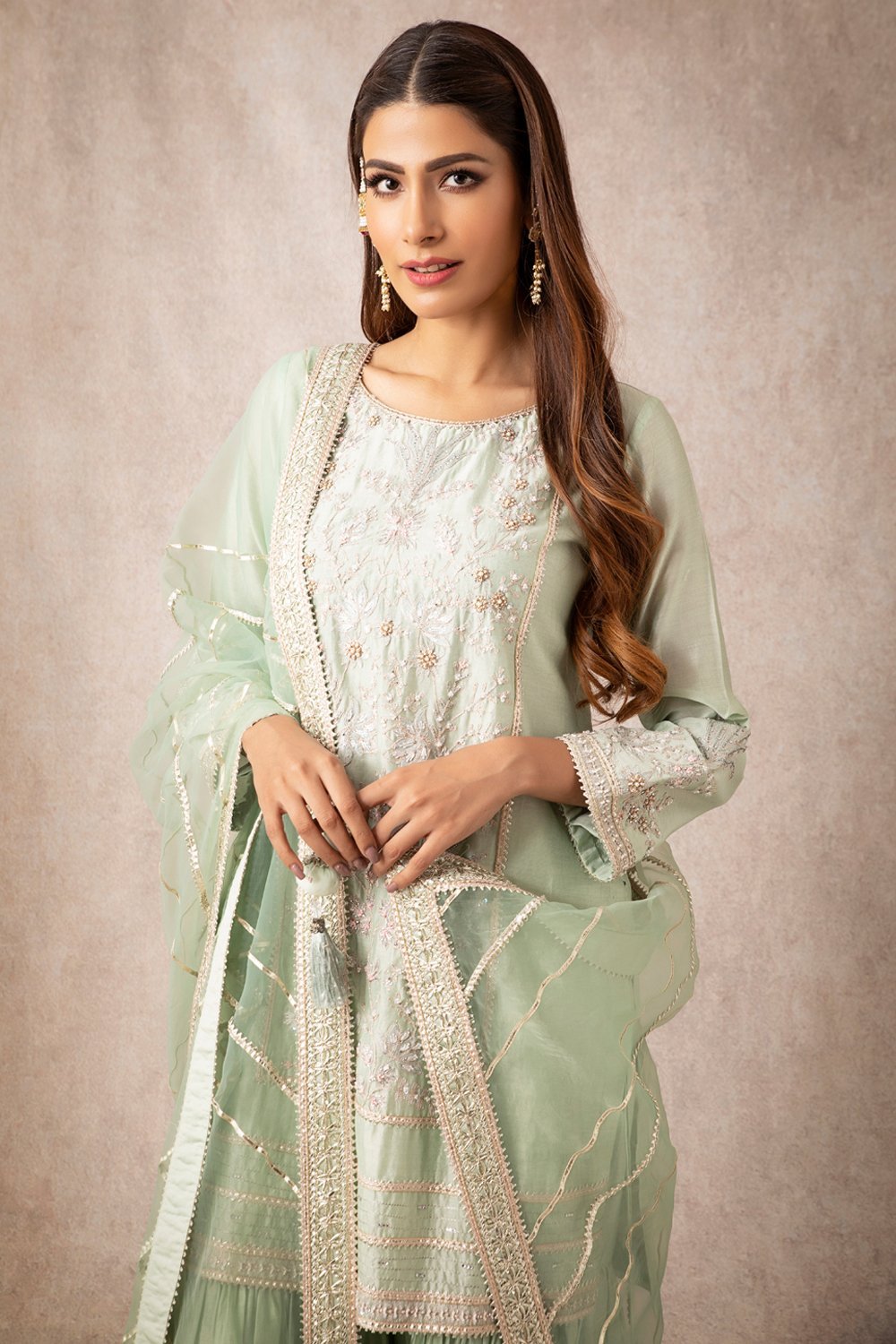 Sea Green Straight Kurta Set - ajieshoberoi