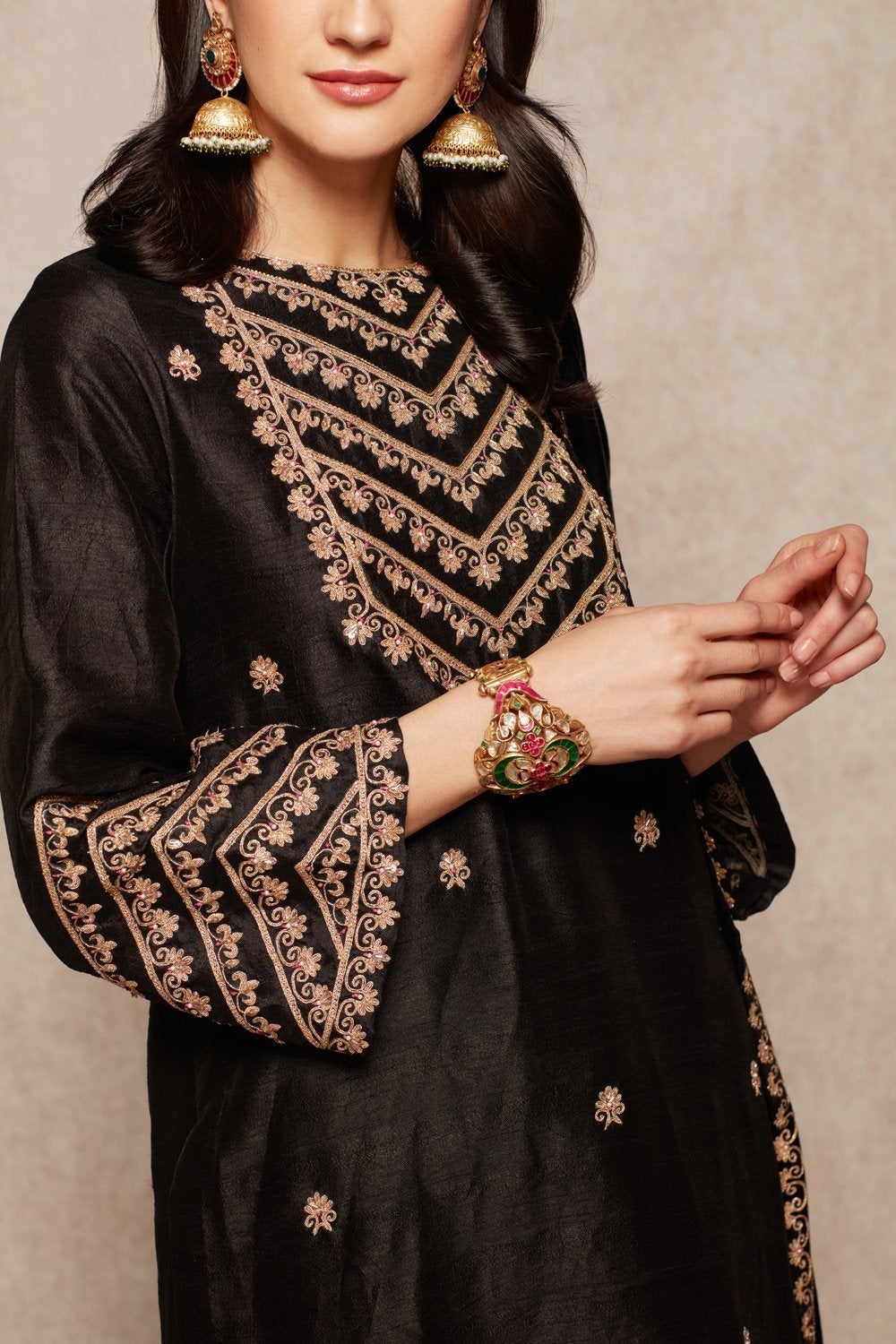 Wine Kurta Set - ajieshoberoi