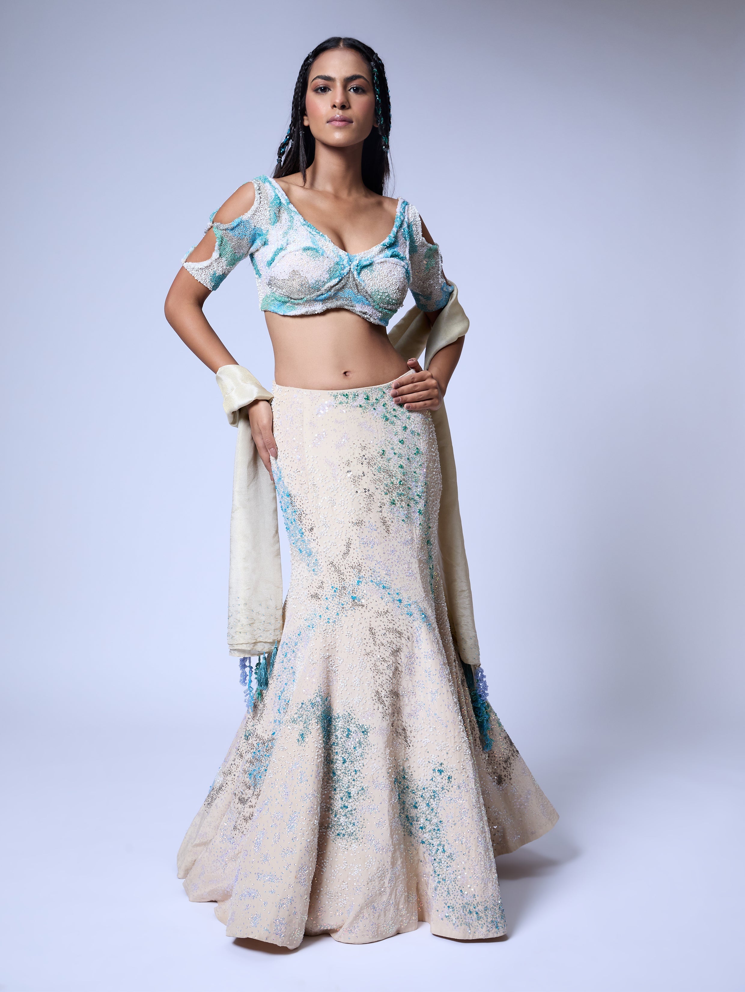 The Grain Lehenga Set