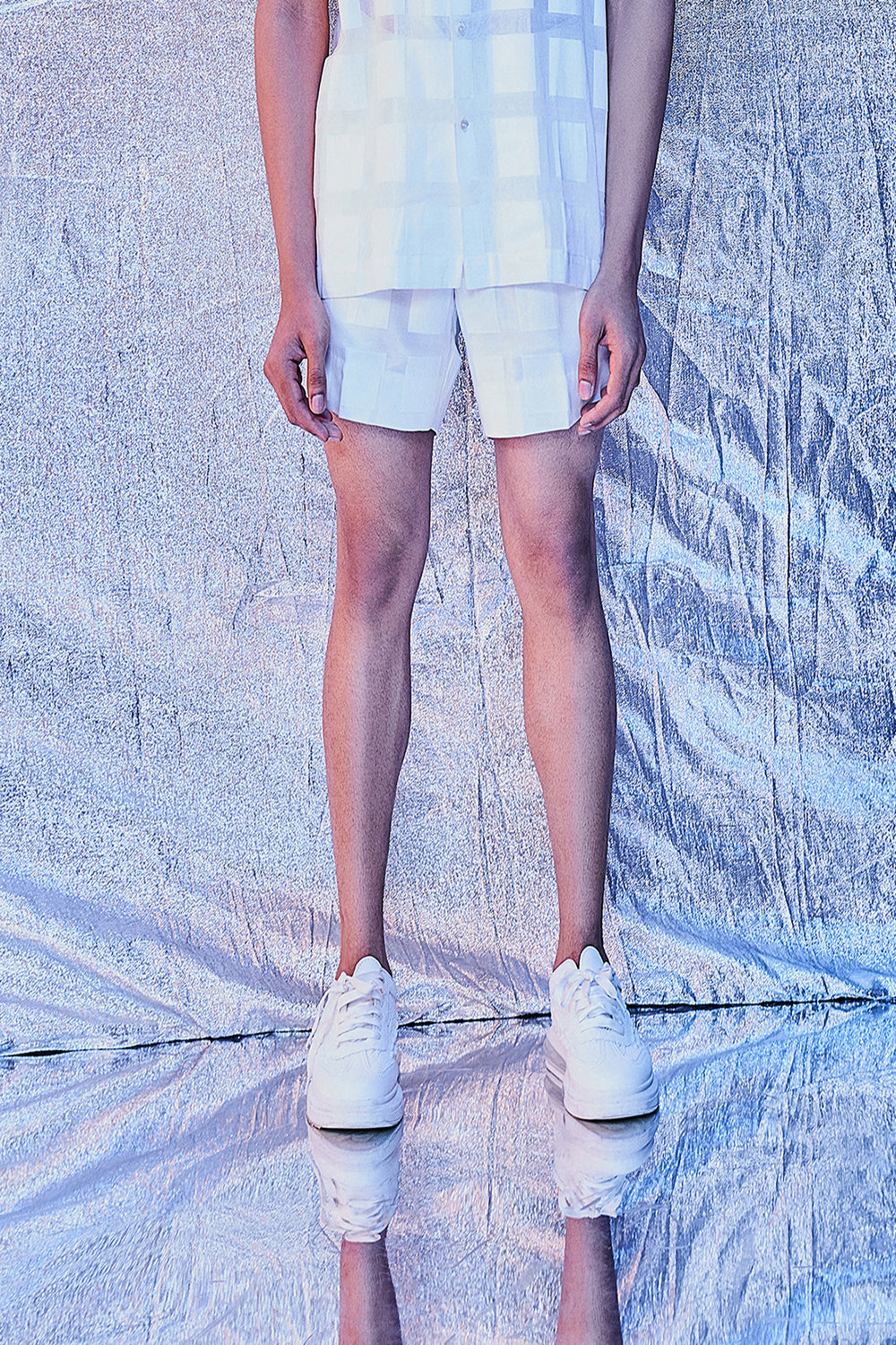 Windowpane Shorts