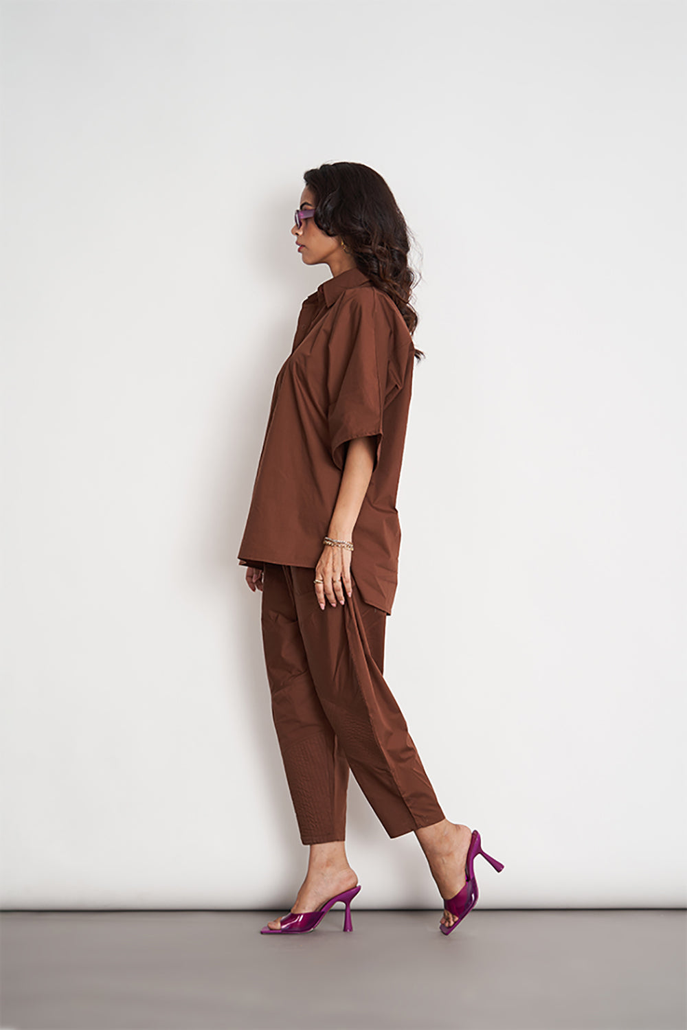 Ikigai Co-Ord Set Downtown Brown - Auraya Fashion -  - #tag1# - #tag2# - #tag3# - #tag3#