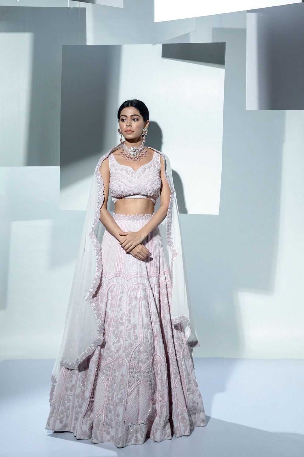 ROS LEHENGA - Auraya Fashion - Ankur J - #tag1# - #tag2# - #tag3# - #tag3#