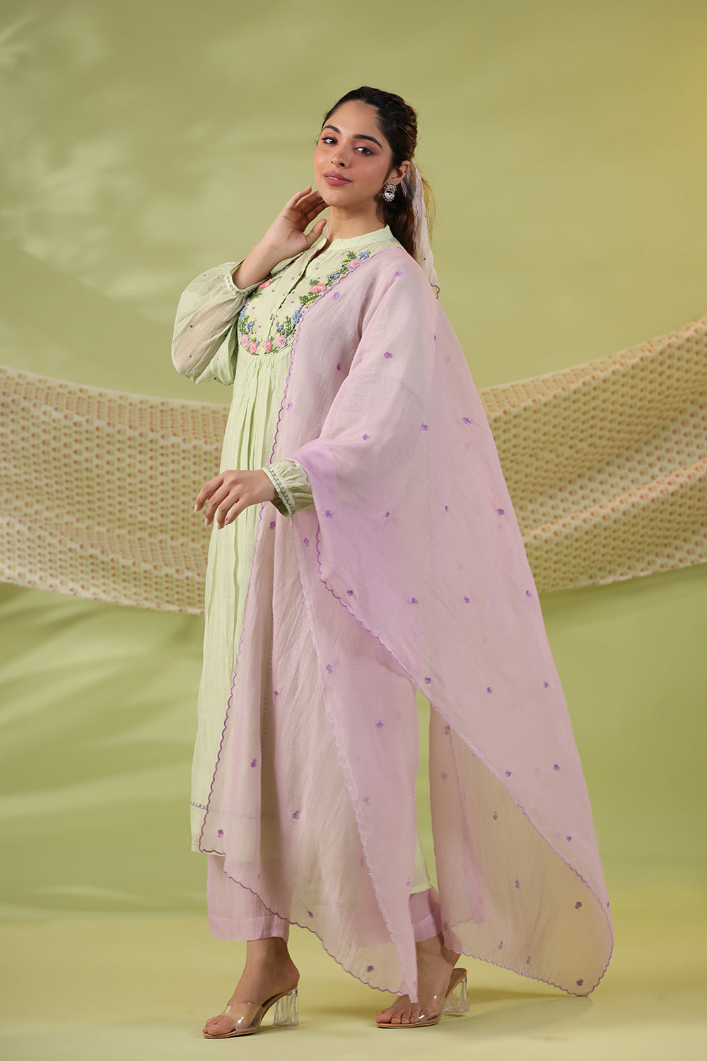 Happy Garden Kurta Set - Auraya Fashion -  - #tag1# - #tag2# - #tag3# - #tag3#