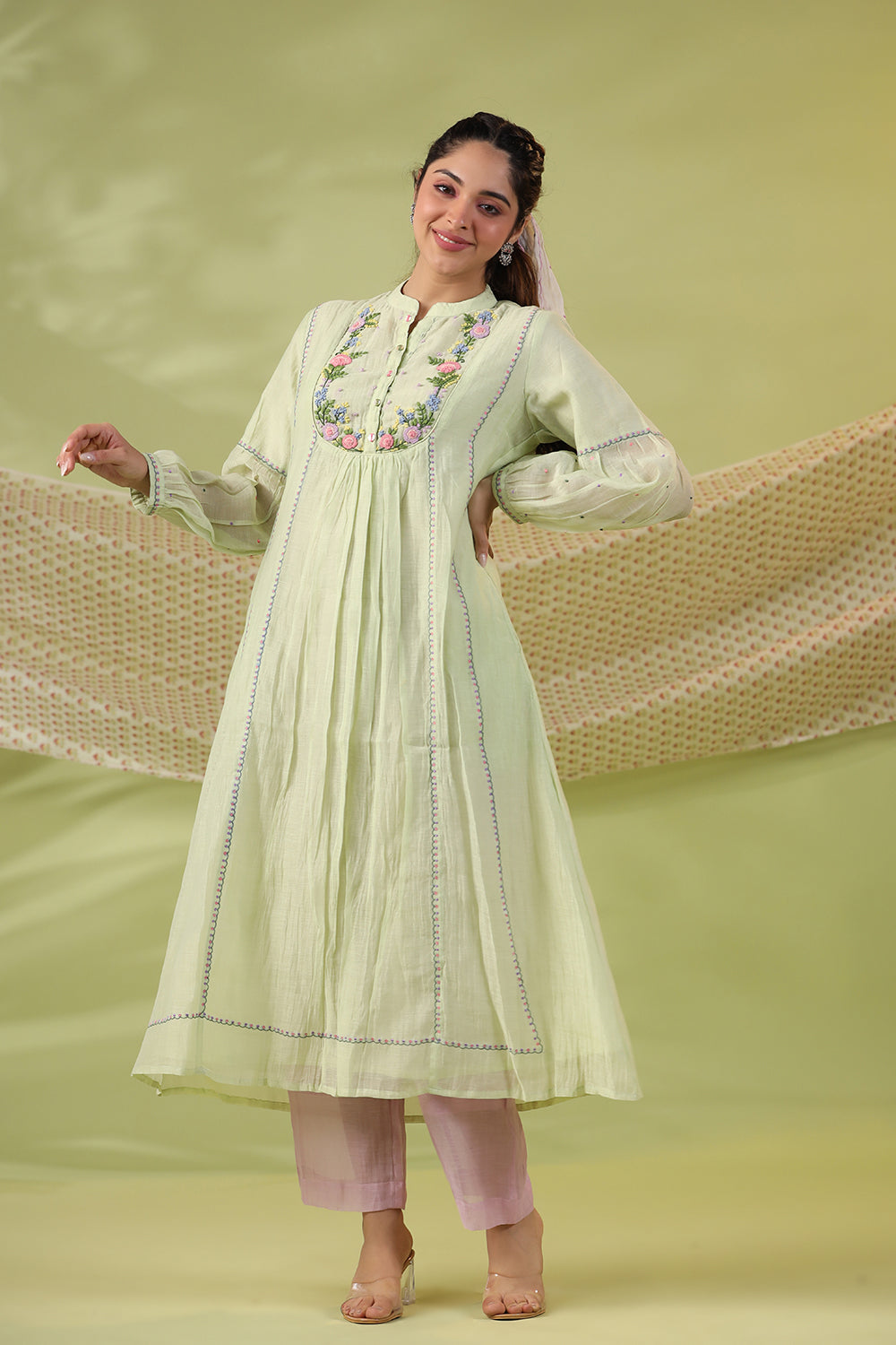 Happy Garden Kurta - Auraya Fashion - Amoree - #tag1# - #tag2# - #tag3# - #tag3#