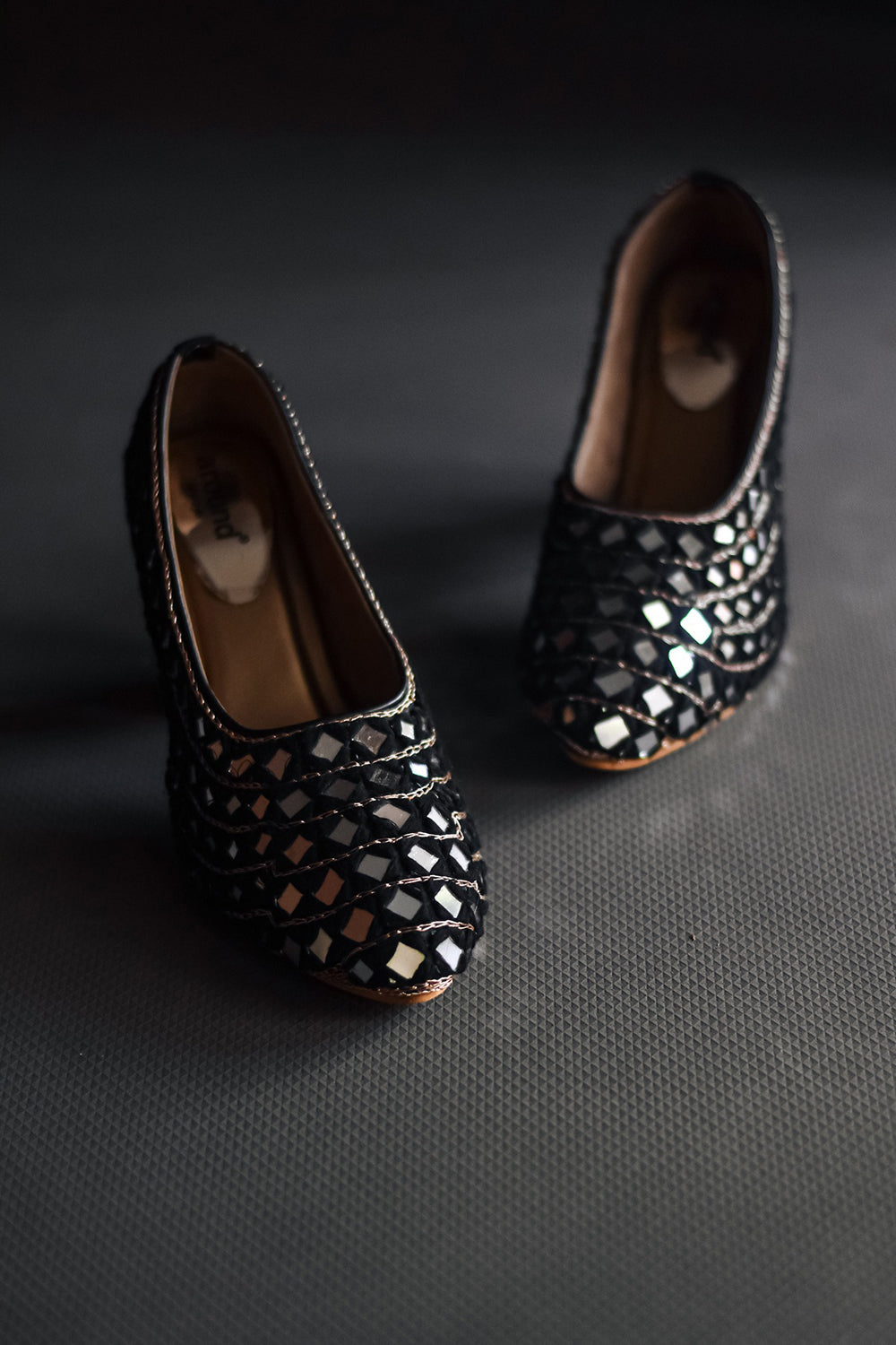 Hand Embroidered Black Pumps - Auraya Fashion -  - #tag1# - #tag2# - #tag3# - #tag3#