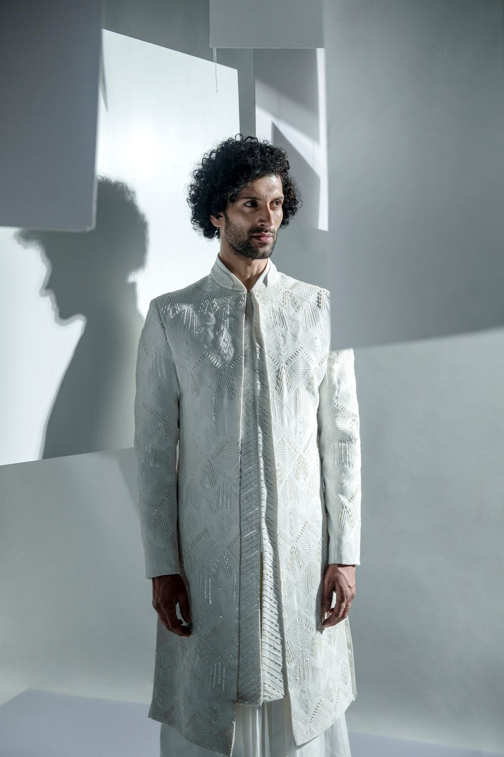 BLANC SHERWANI - Auraya Fashion -  - #tag1# - #tag2# - #tag3# - #tag3#