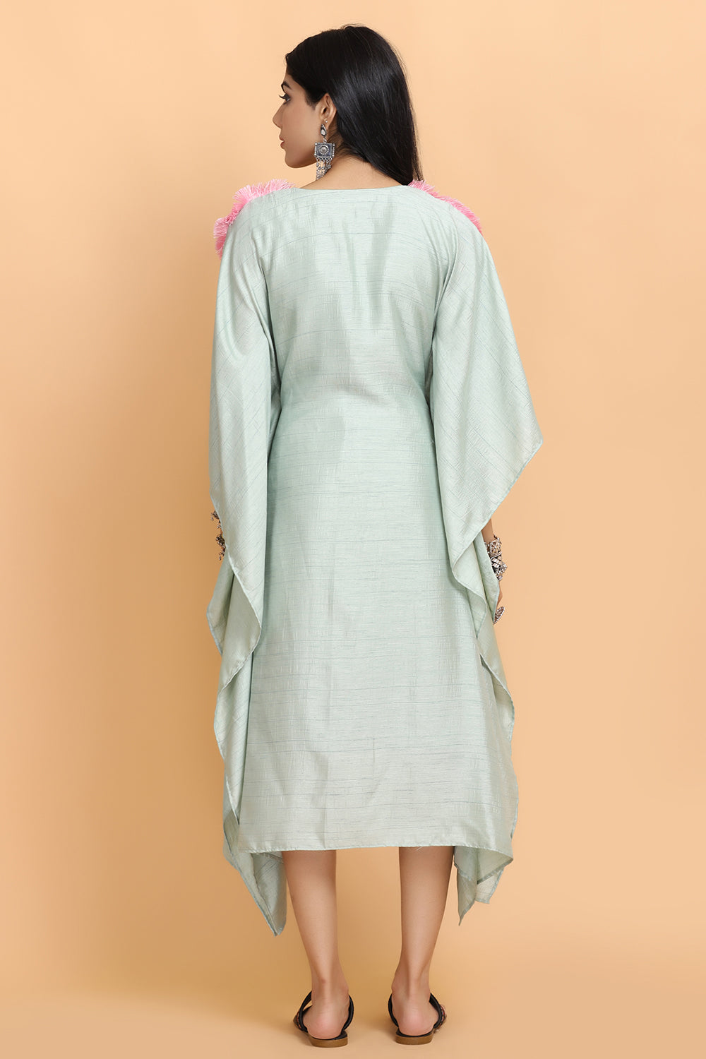 Sea Green Kaftan Set - Auraya Fashion -  - #tag1# - #tag2# - #tag3# - #tag3#