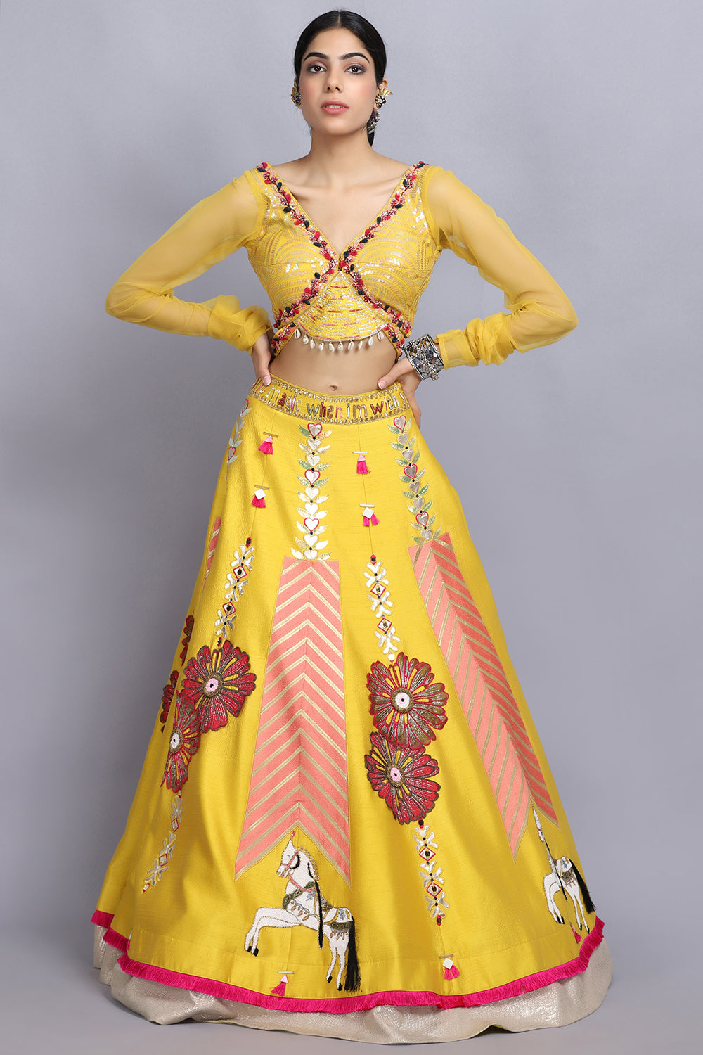 Ashwemegha Lehnga Set - Auraya Fashion -  - #tag1# - #tag2# - #tag3# - #tag3#