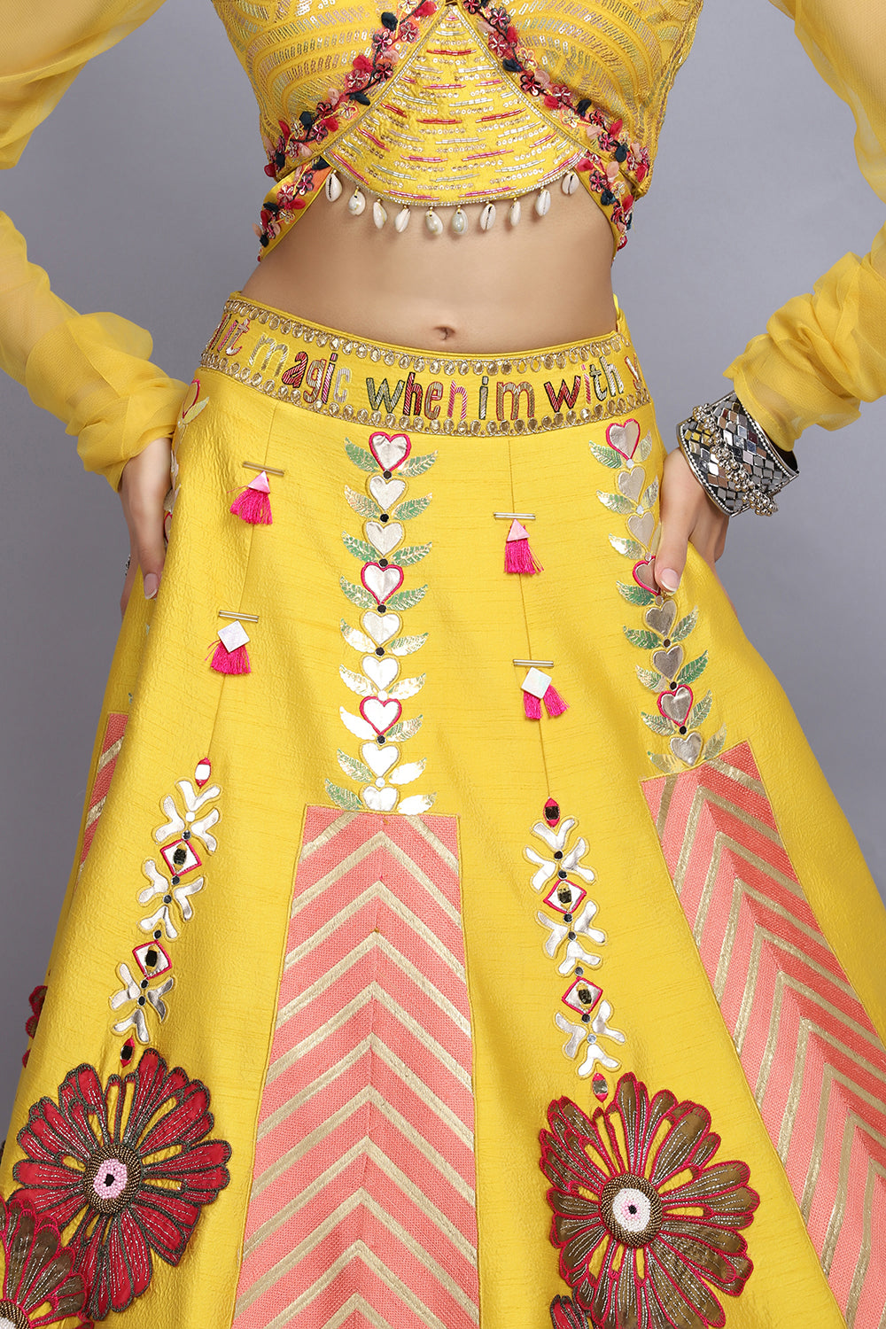 Ashwemegha Lehnga Set - Auraya Fashion -  - #tag1# - #tag2# - #tag3# - #tag3#